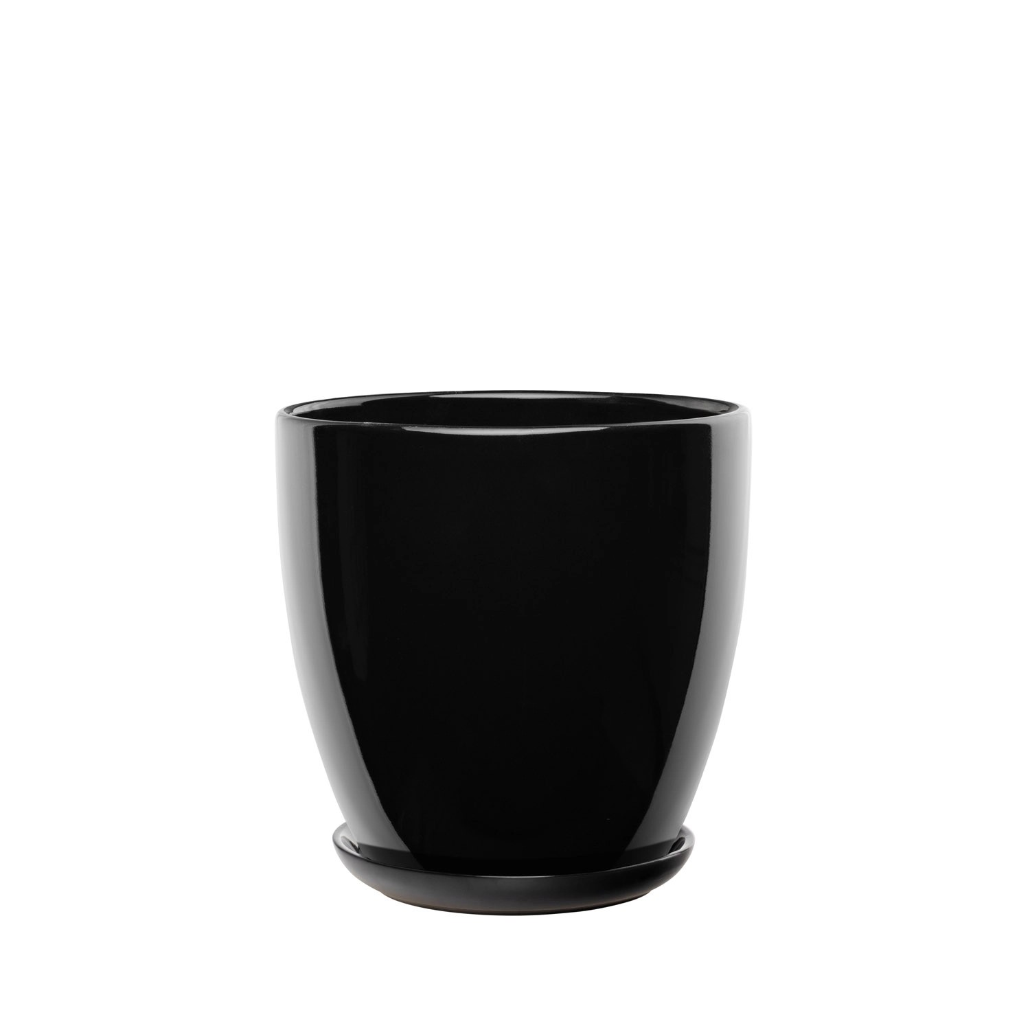 Donica z podstawką Sofia czarna - 37 cm