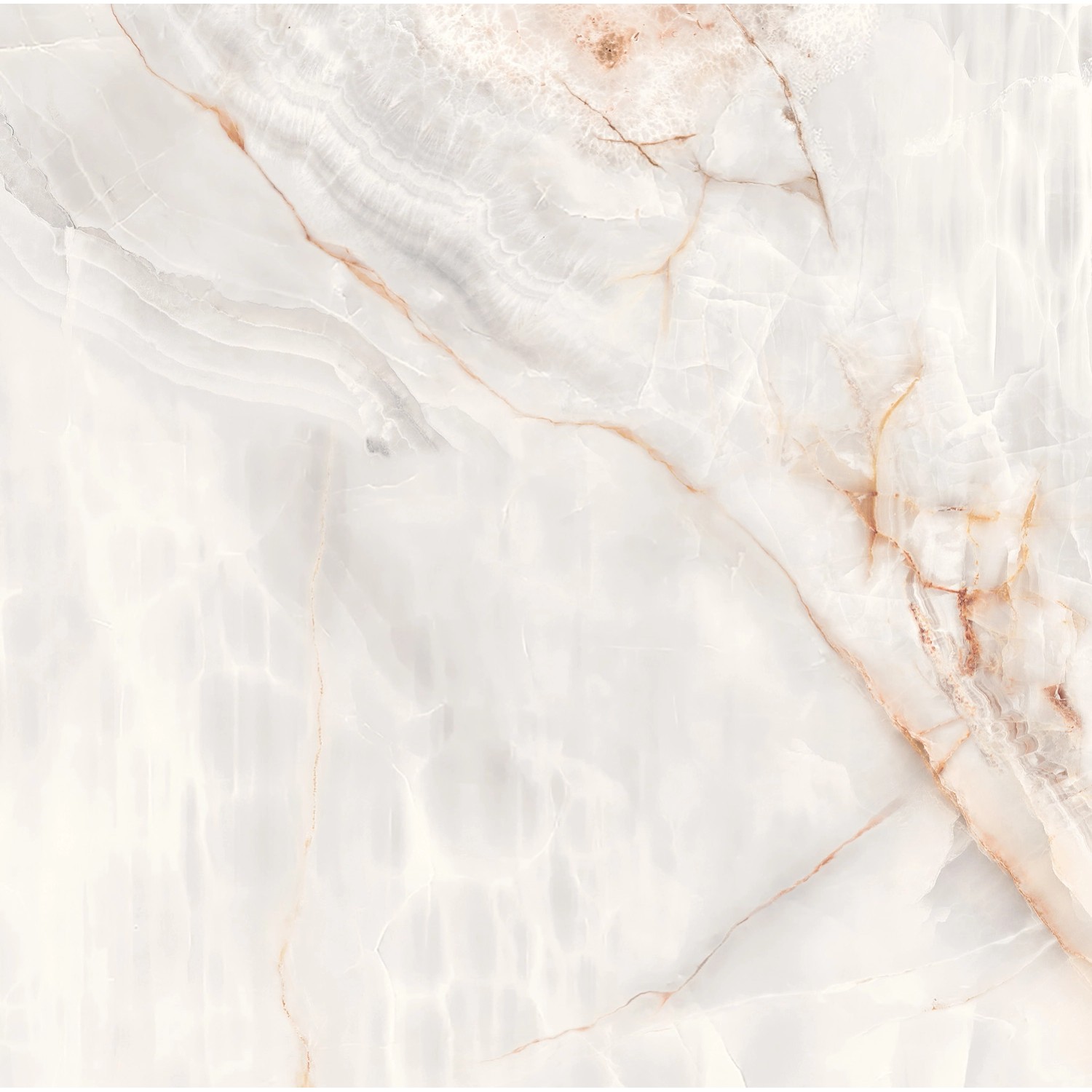 Gres szkliwiony polerowany Venice bianco 60 x 60 cm