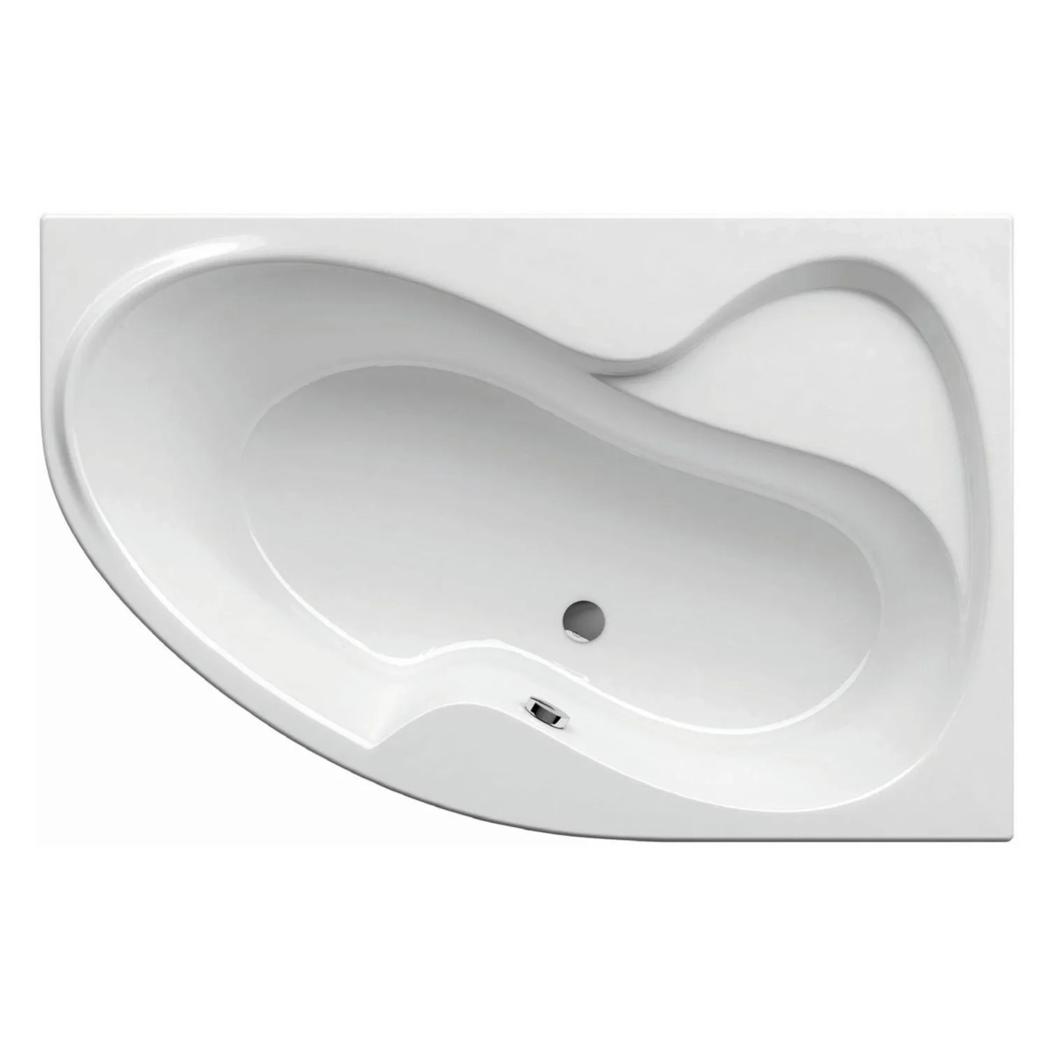 Ravak Wanna RosaII 160 narożna asymetryczna prawa 160x105