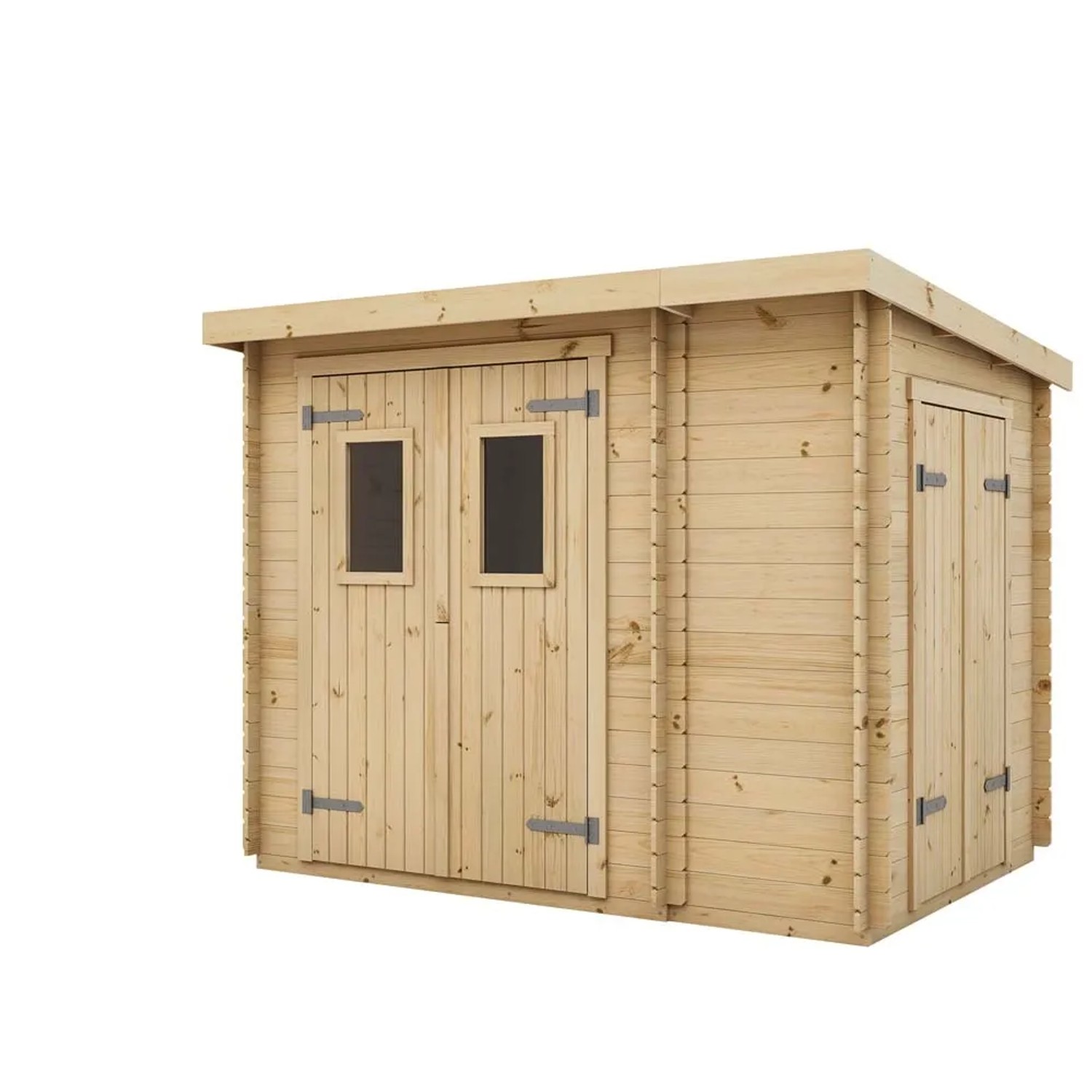 Domek Skrzyp z podłogą i składzikiem - 263 x 222 cm, wys. 213 cm