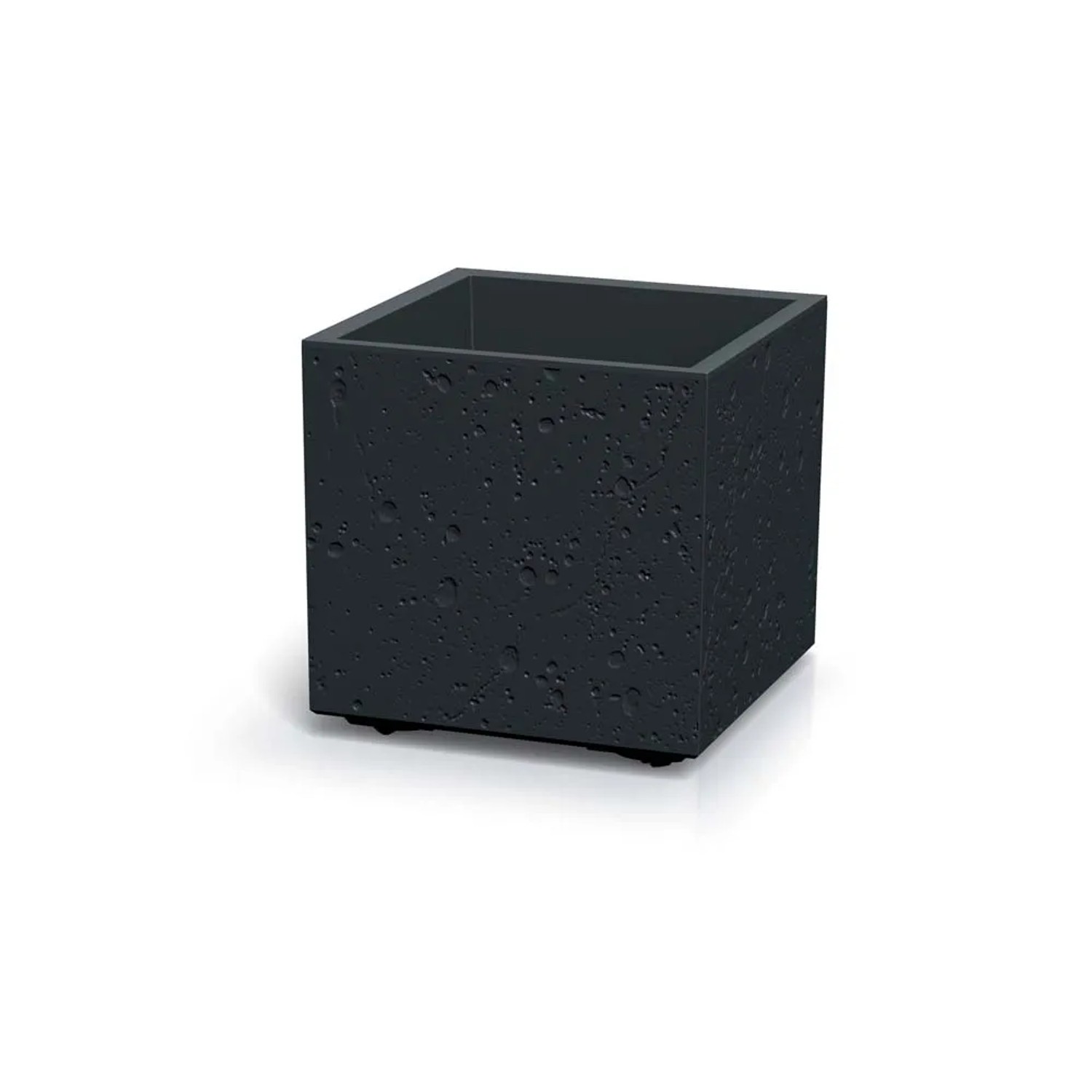 Prosperplast Donica Sierra czarna - 38 x 38 x 37 cm