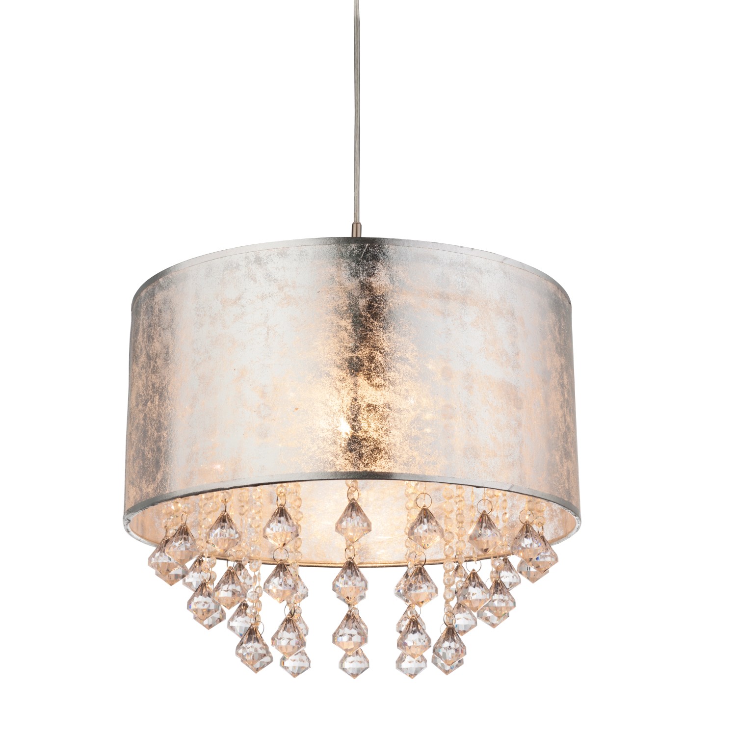 Globo Lampa sufitowa Amy 1x60W E27 srebrna