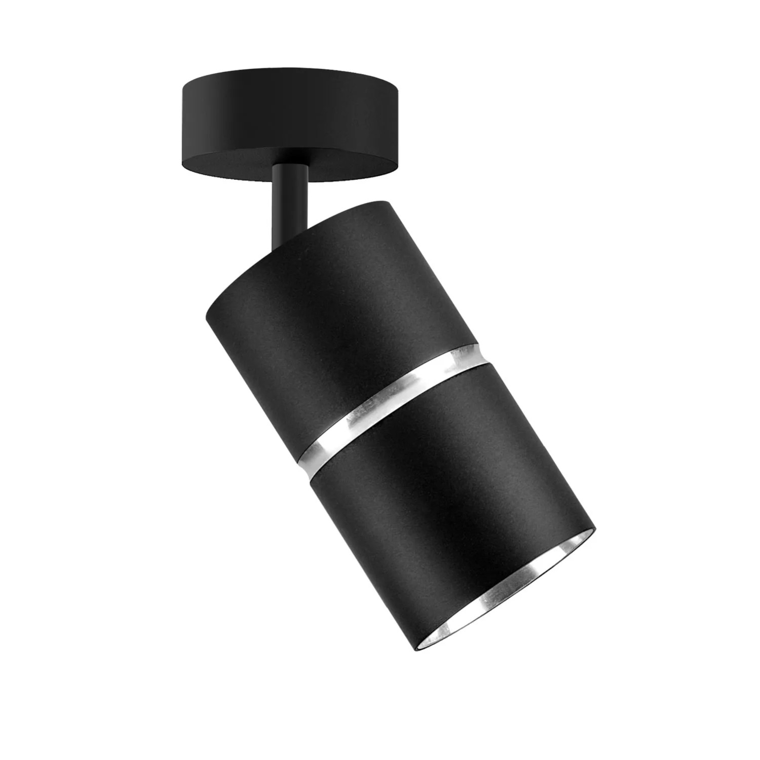 Goldlux Lampa ścienno-sufitowa BAMBOO 1xGU10 czarna ruchoma