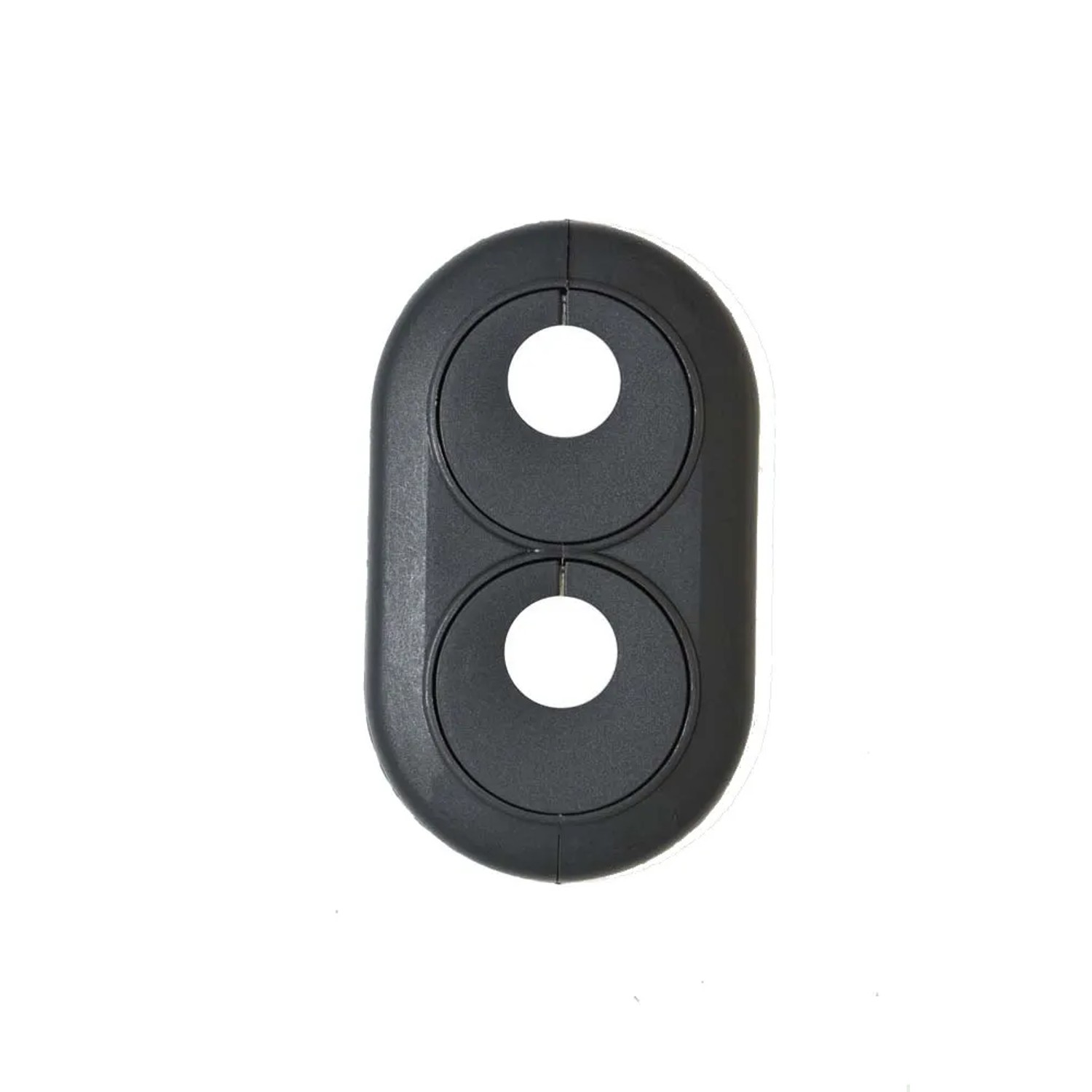 Rozeta maskujaca na 2 rurki grzejnikowe szara 16 mm