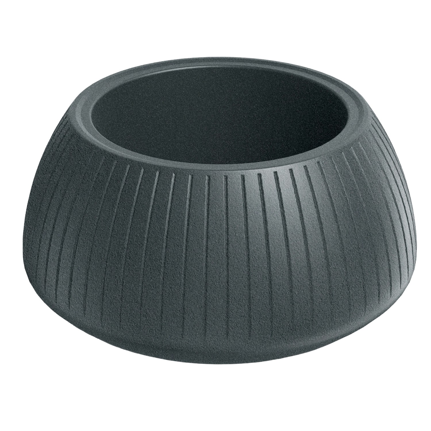 Prosperplast Donica Coro Ethick Round Bowl grafitowa - 40x40x20 cm