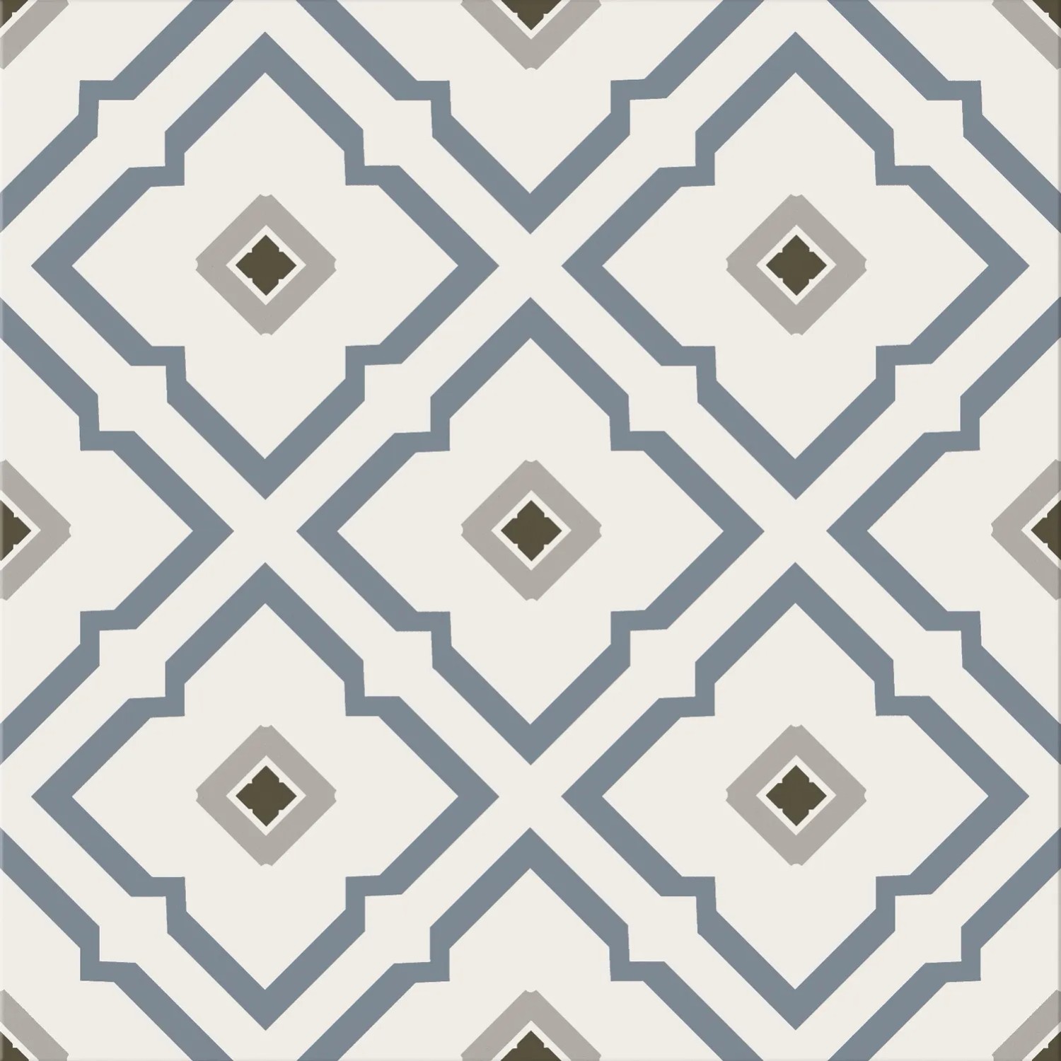 Gres szkliwiony Blue flower 29,8 x 29,8 cm