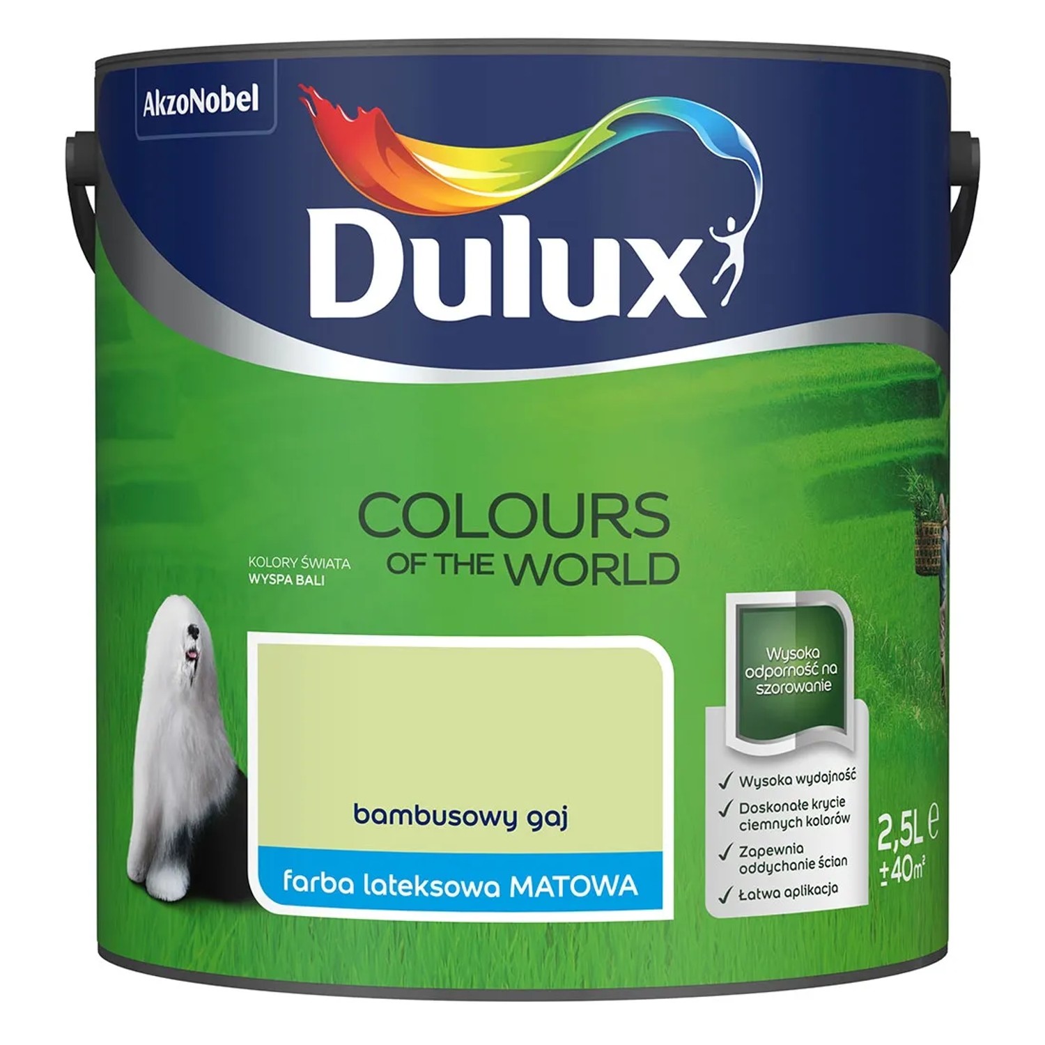 Farba Dulux Kolory Świata bambusowy gaj 2,5 l