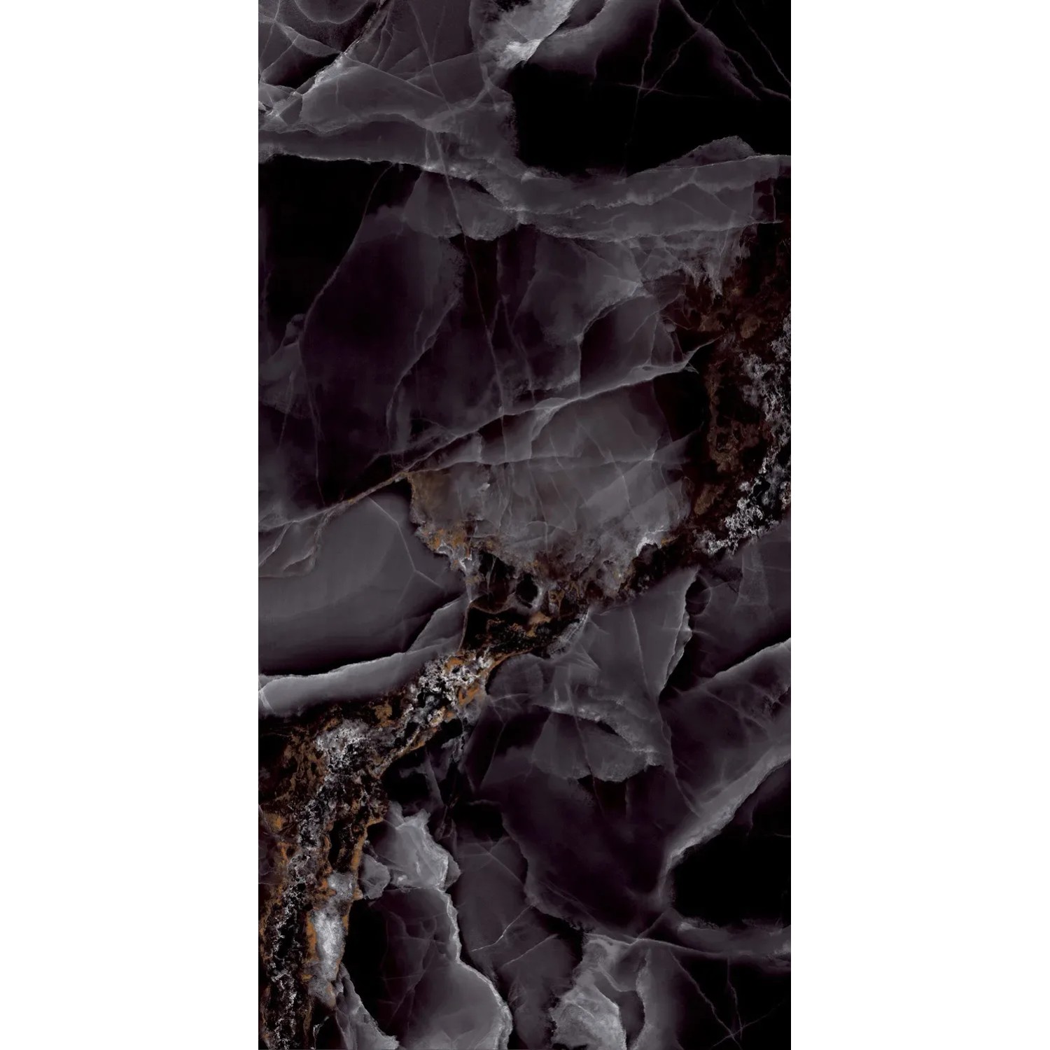 Gres szkliwiony polerowany Andora black 60 x 120 cm