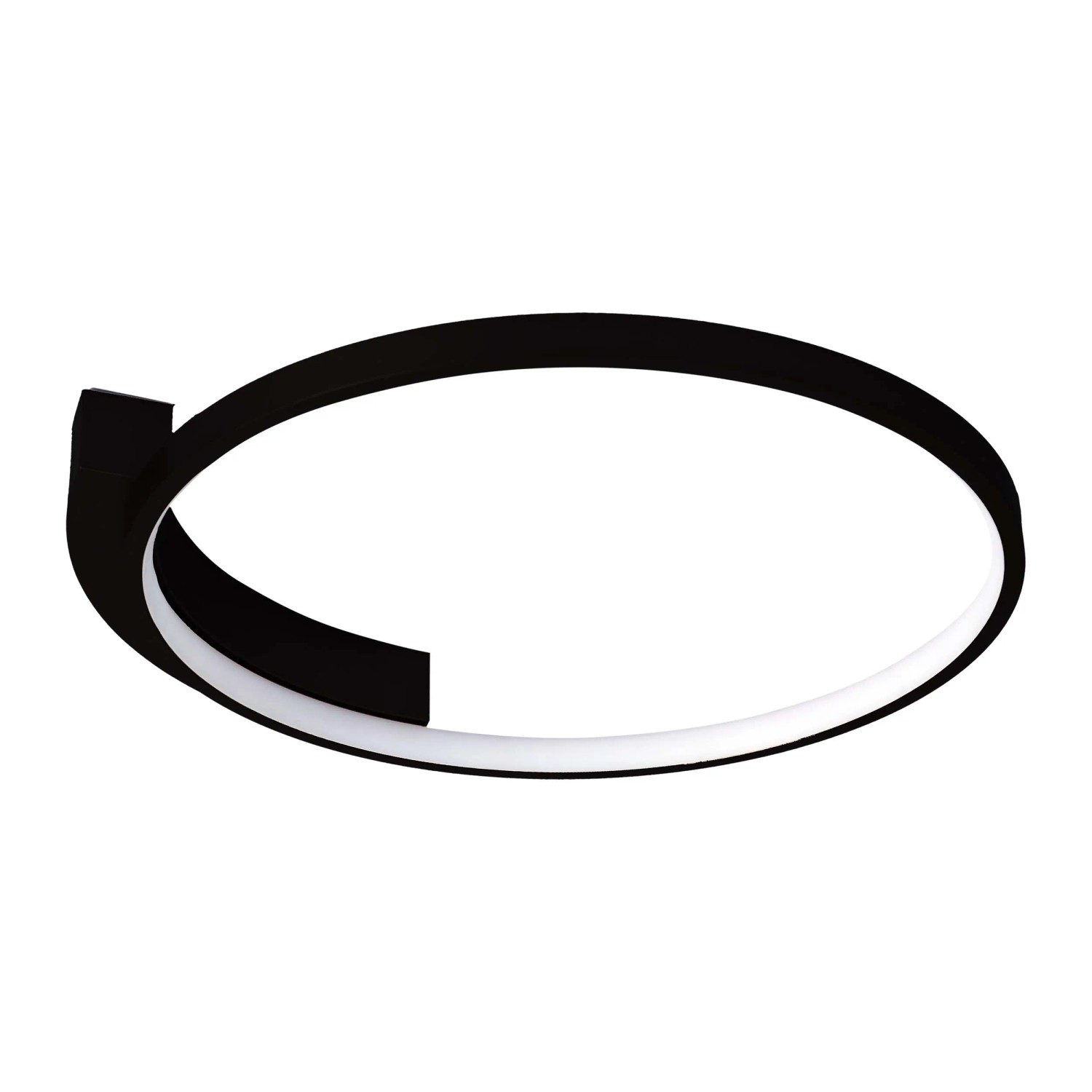 MiLAGRO Lampa sufitowa LED LUNA 18W 4000K 650lm 42x40 cm czarna