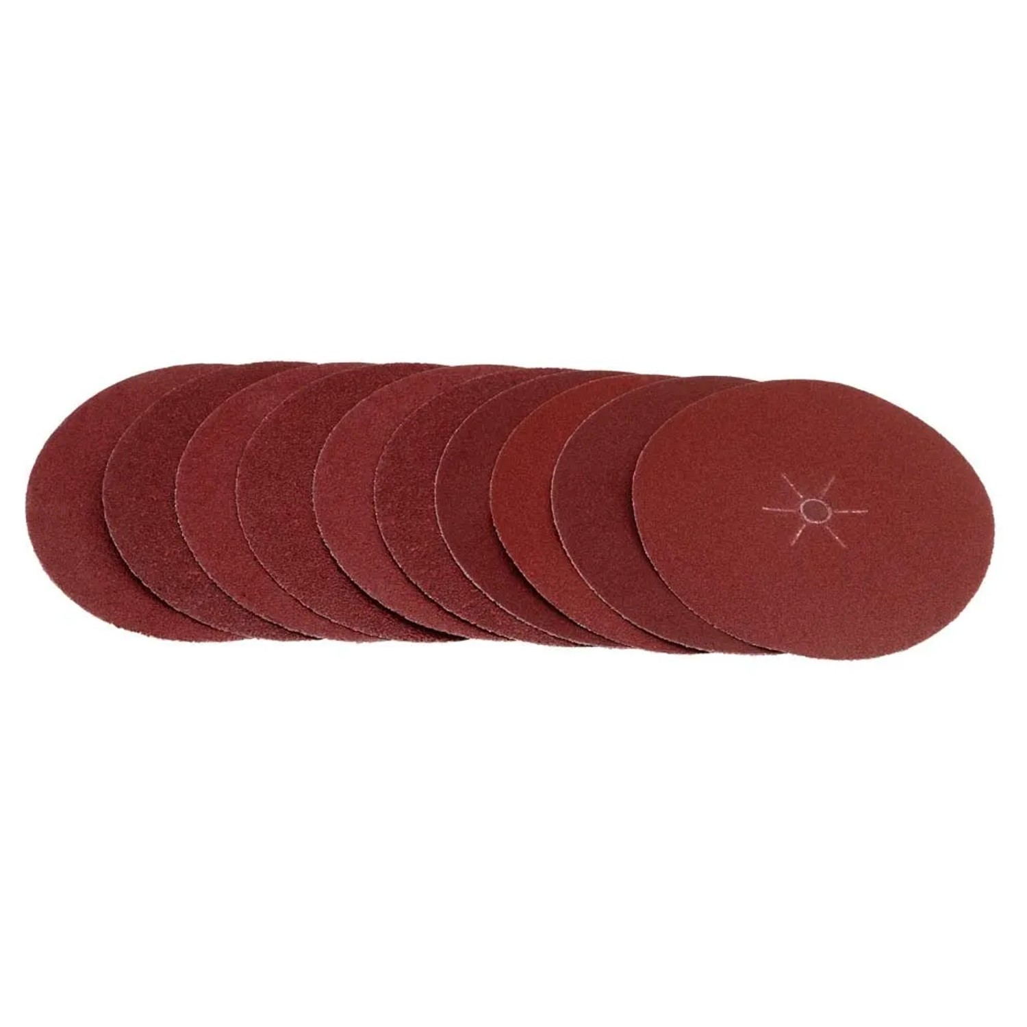 LUX-TOOLS Zestaw krążków ściernych fibrowych do wiertarek 125 mm 10-częściowy