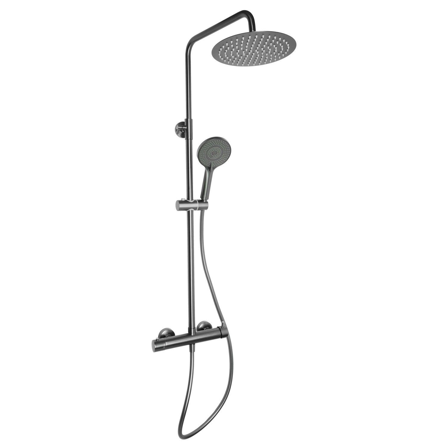 Liveno Kolumna prysznicowa bez baterii Ibiza grafit