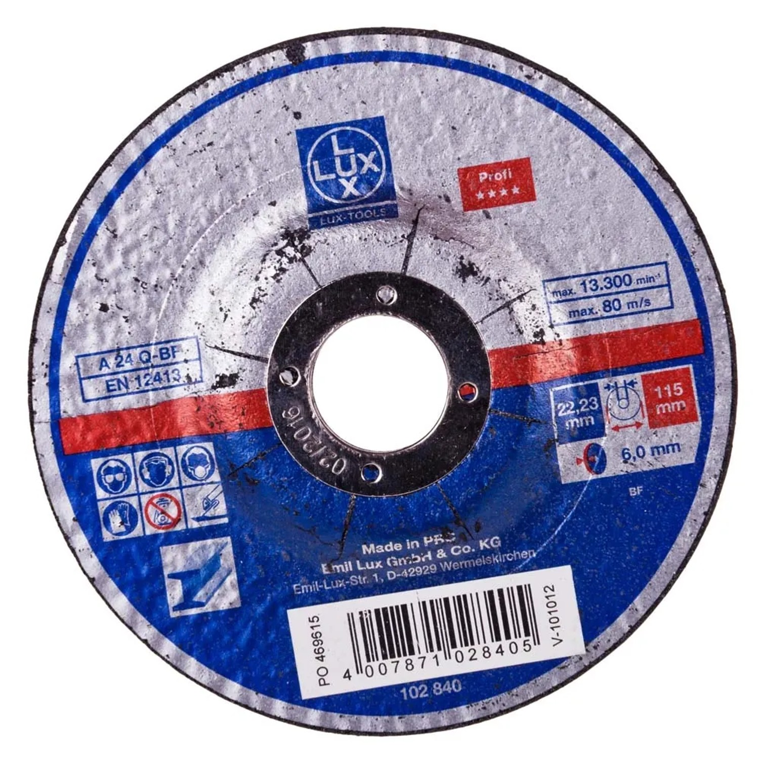 LUX-TOOLS Tarcza do cięcia metalu 115 mm