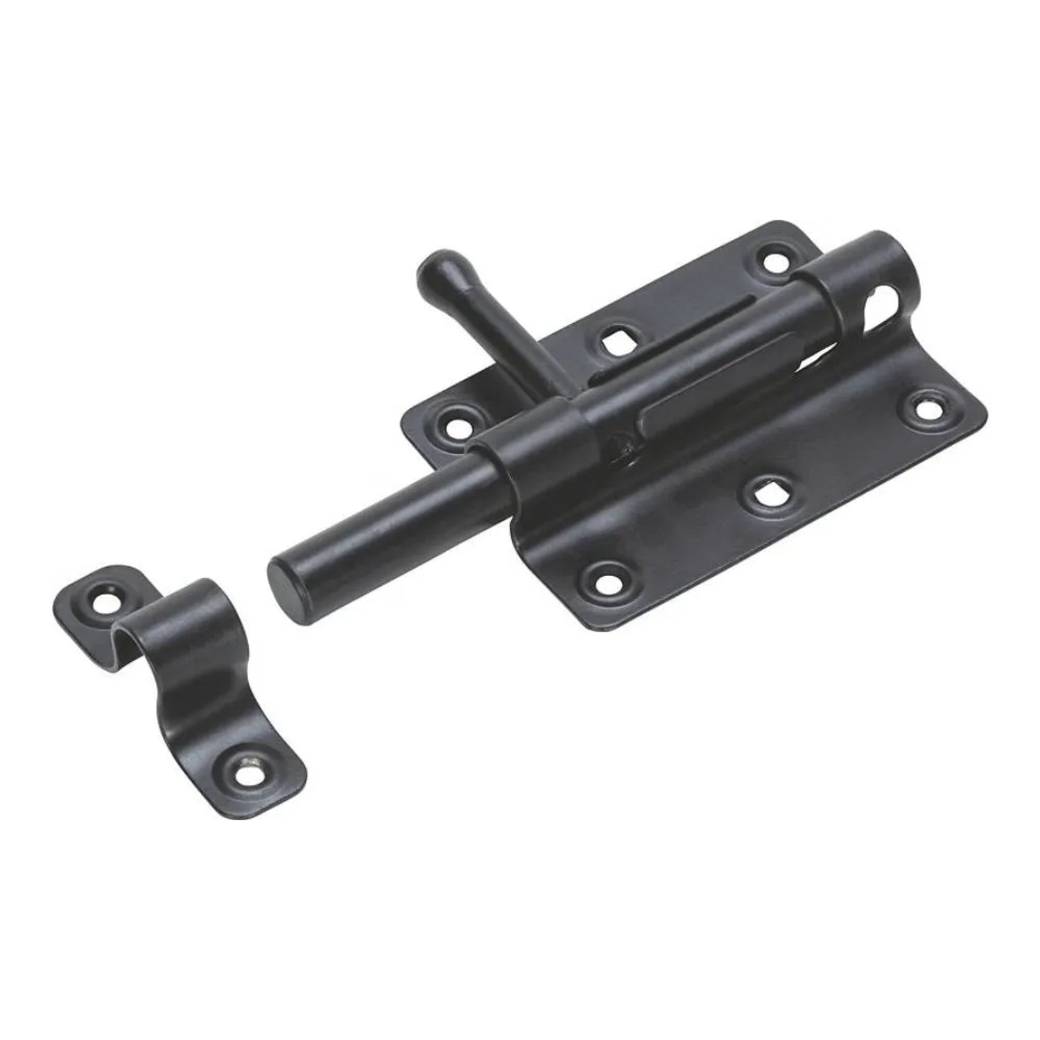 Zasuwka bolcowa 124x60 mm czarna