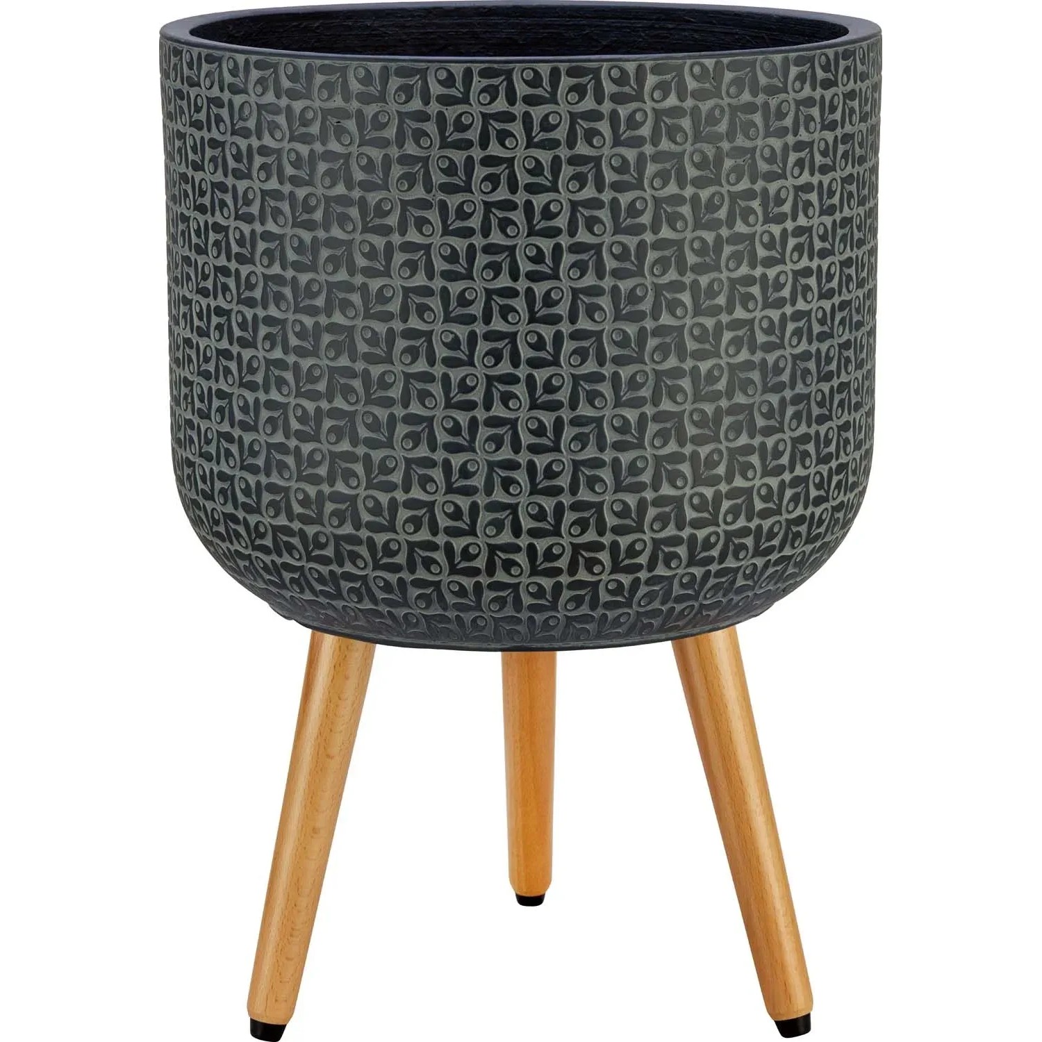 Donica Amelia z nóżkami czarna - 30 x 39,5 cm