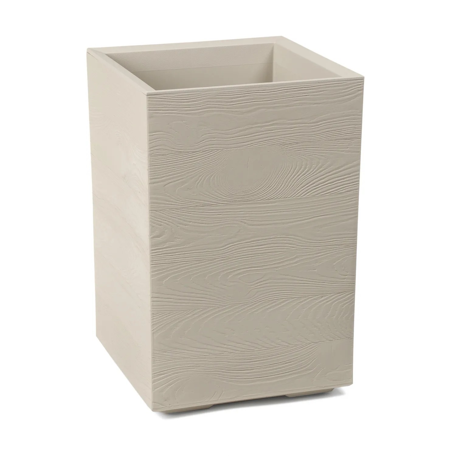 Kwietnik Karo deska beżowy recycled wym. 40x40x60 cm