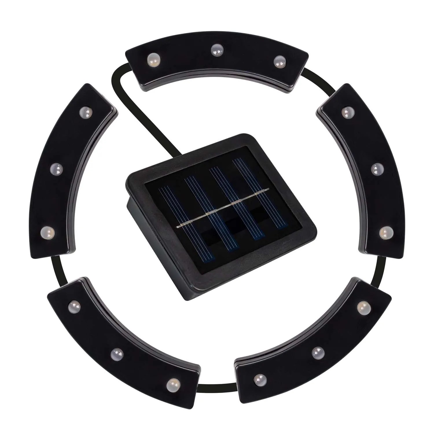 Eko-Light Lampa solarna POT 0,1W 3000K 2lm IP44 czarna