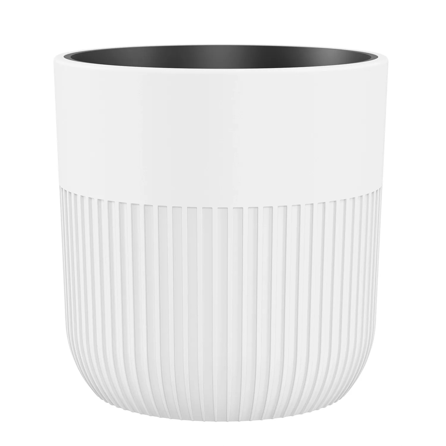 Doniczka z wkładem Luca recycled biała 30 cm