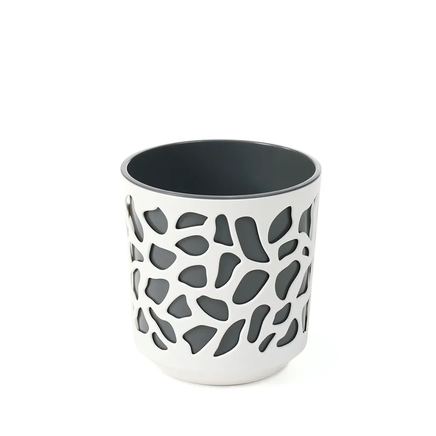 Osłonka Duet korpus kremowy wkład antracyt 25cm