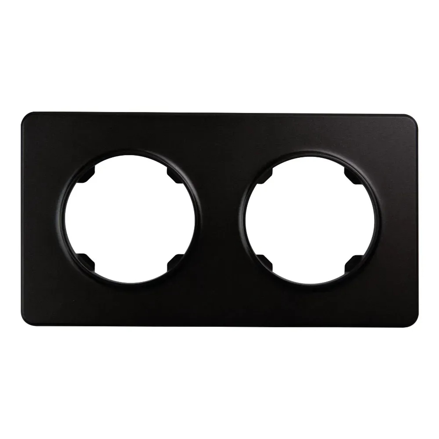 Electromalt Ramka Oval 2-krotna czarna