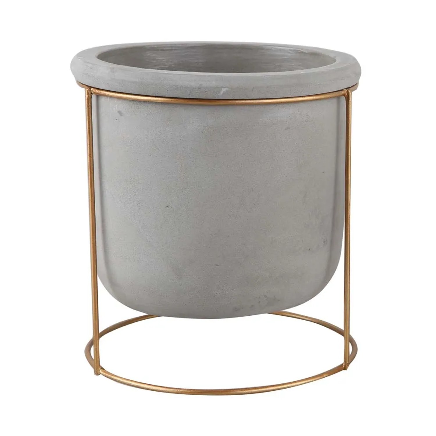 Osłonka ceramiczna na nóżkach szara - śr. 15 cm