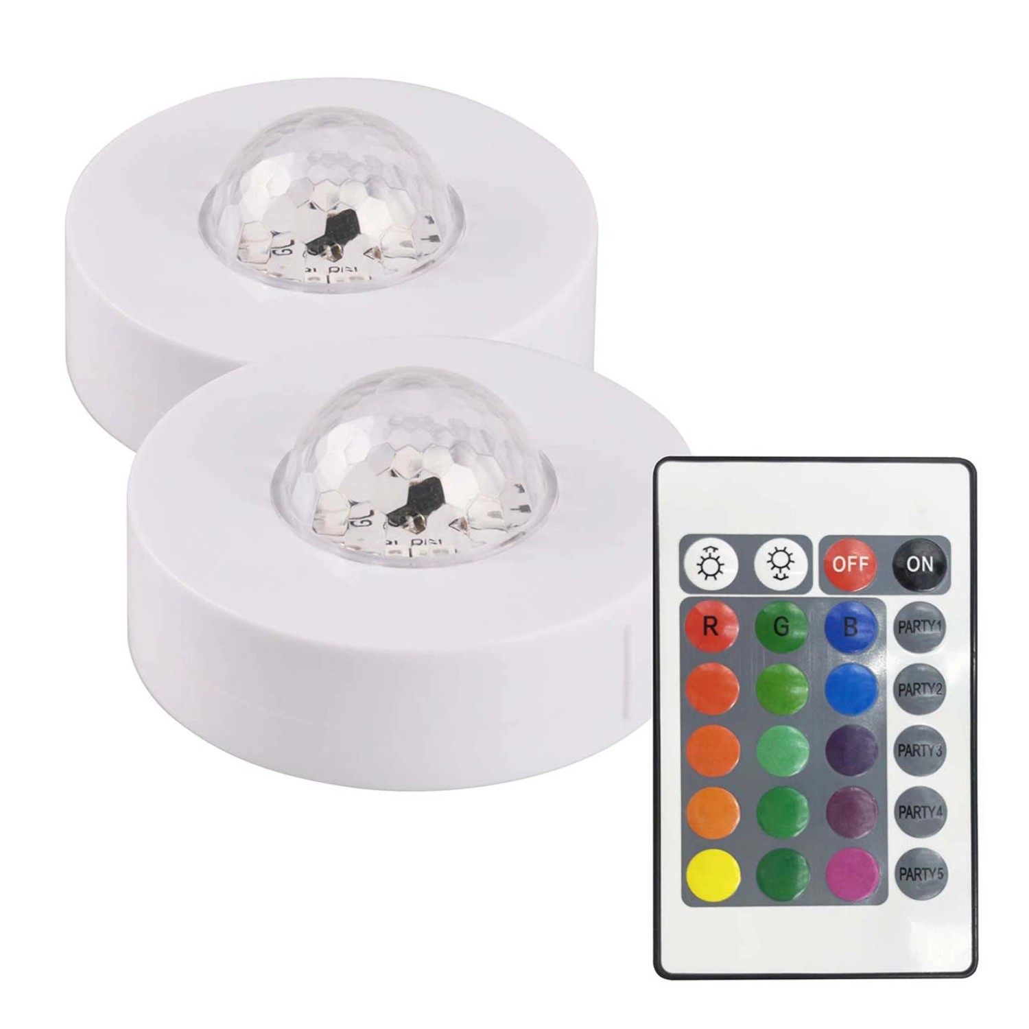 Goldlux Lampki bateryjne deko party LED FESTA RGB z pilotem 2 szt.