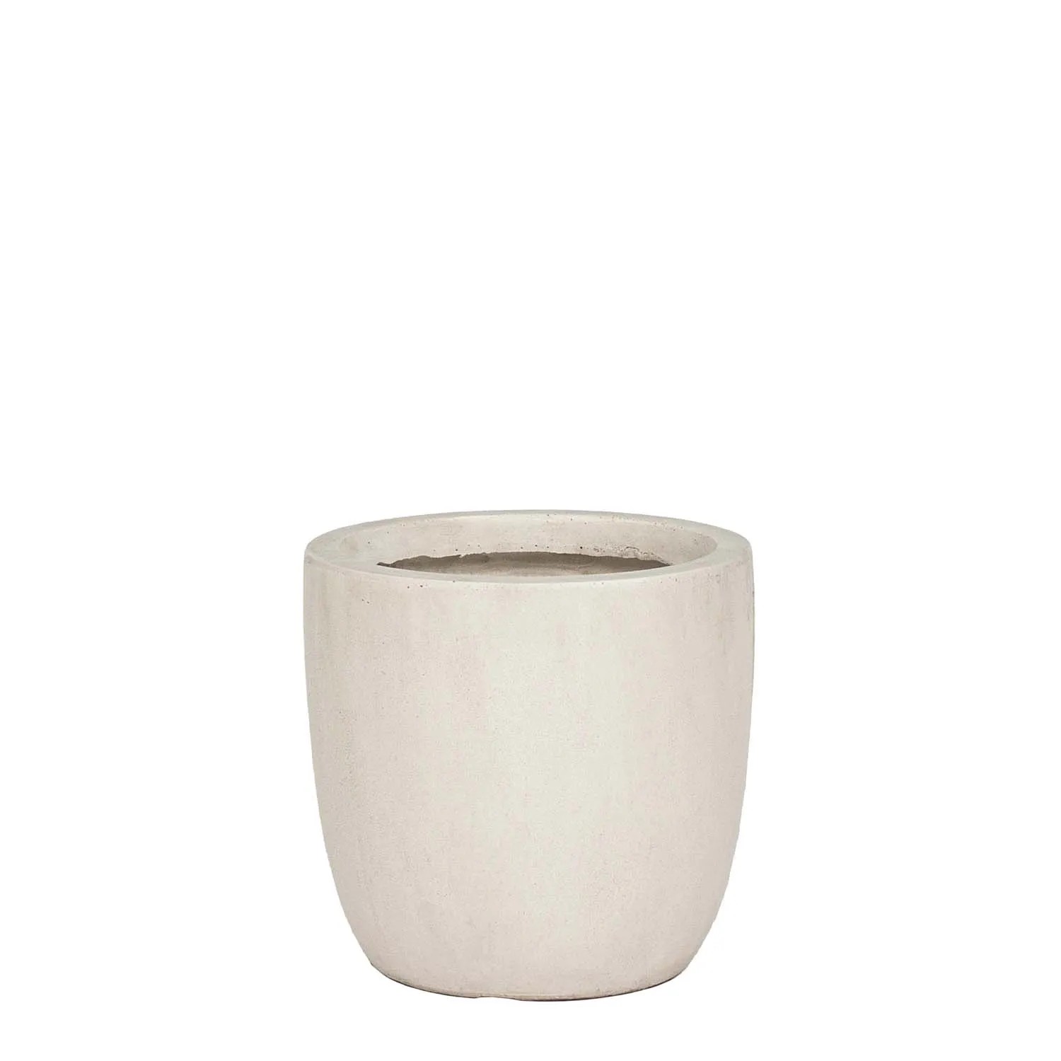 Donica ceramiczna Preto - biała - 28 x 27 cm