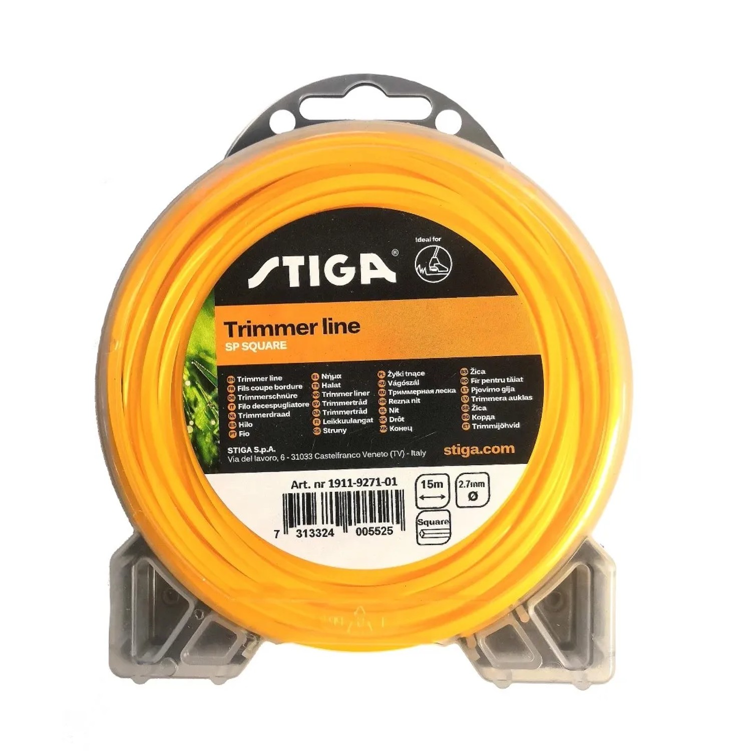 Stiga Żyłka do podkaszarki kwadratowa SP66 2,7 mm 15 m