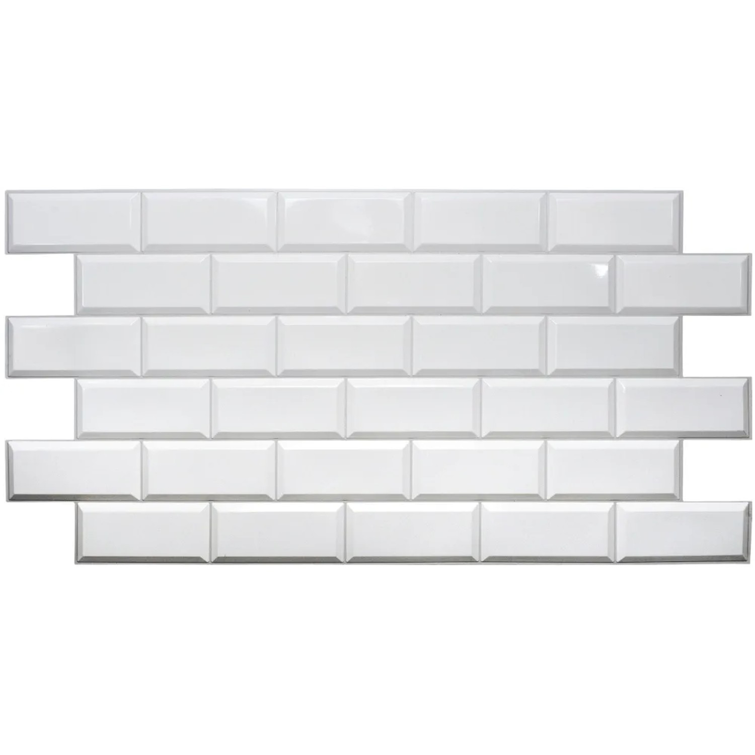 Polami Kafel dekoracyjny PVC White tille 48x96 cm