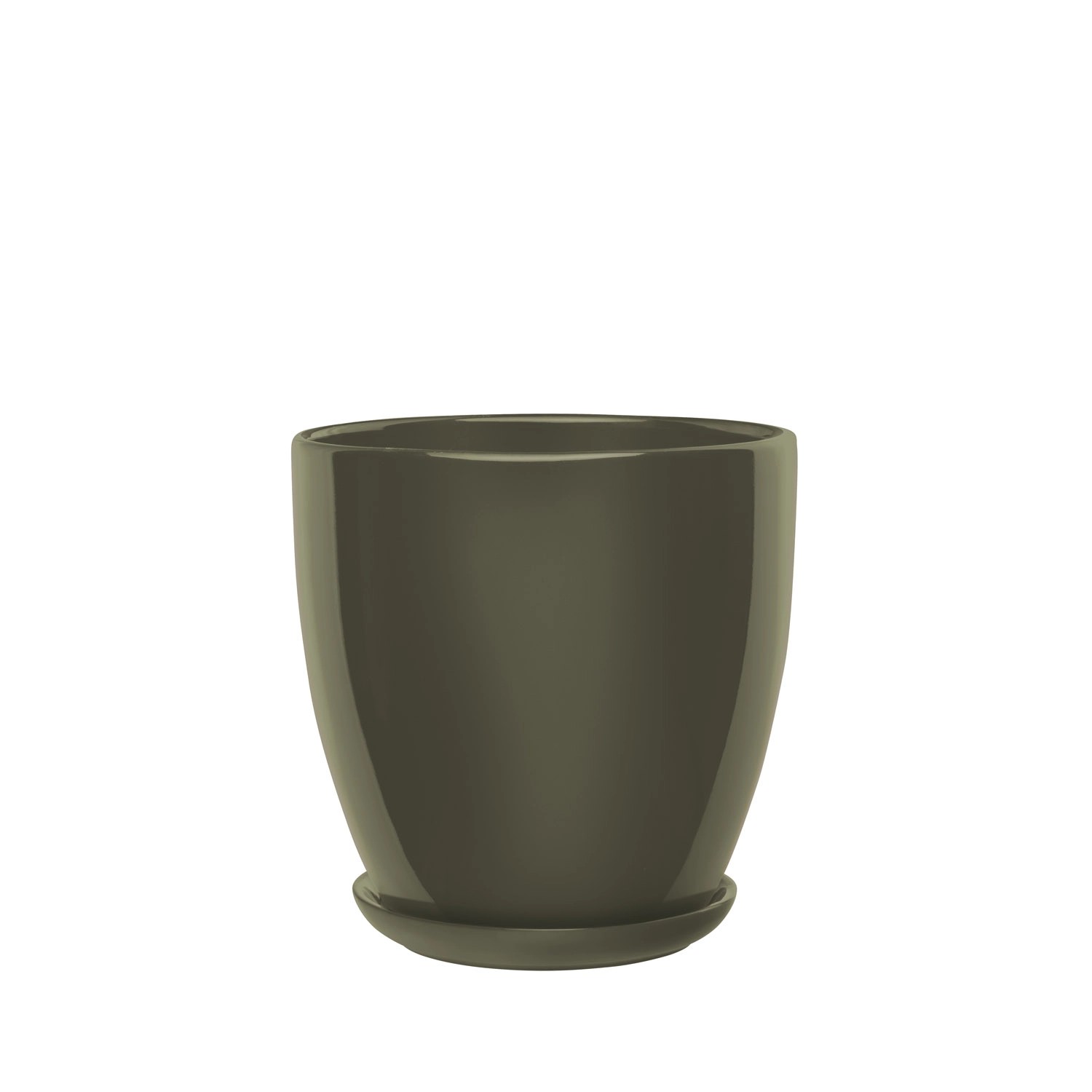 Donica z podstawką Sofia oliwkowa - 37 cm