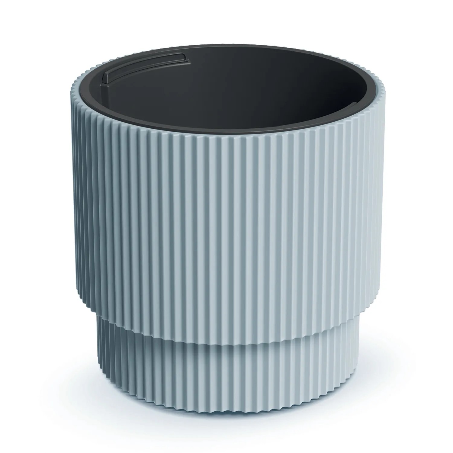 Prosperplast Donica Milly z wkładem jasno szara - 30 x 28 cm