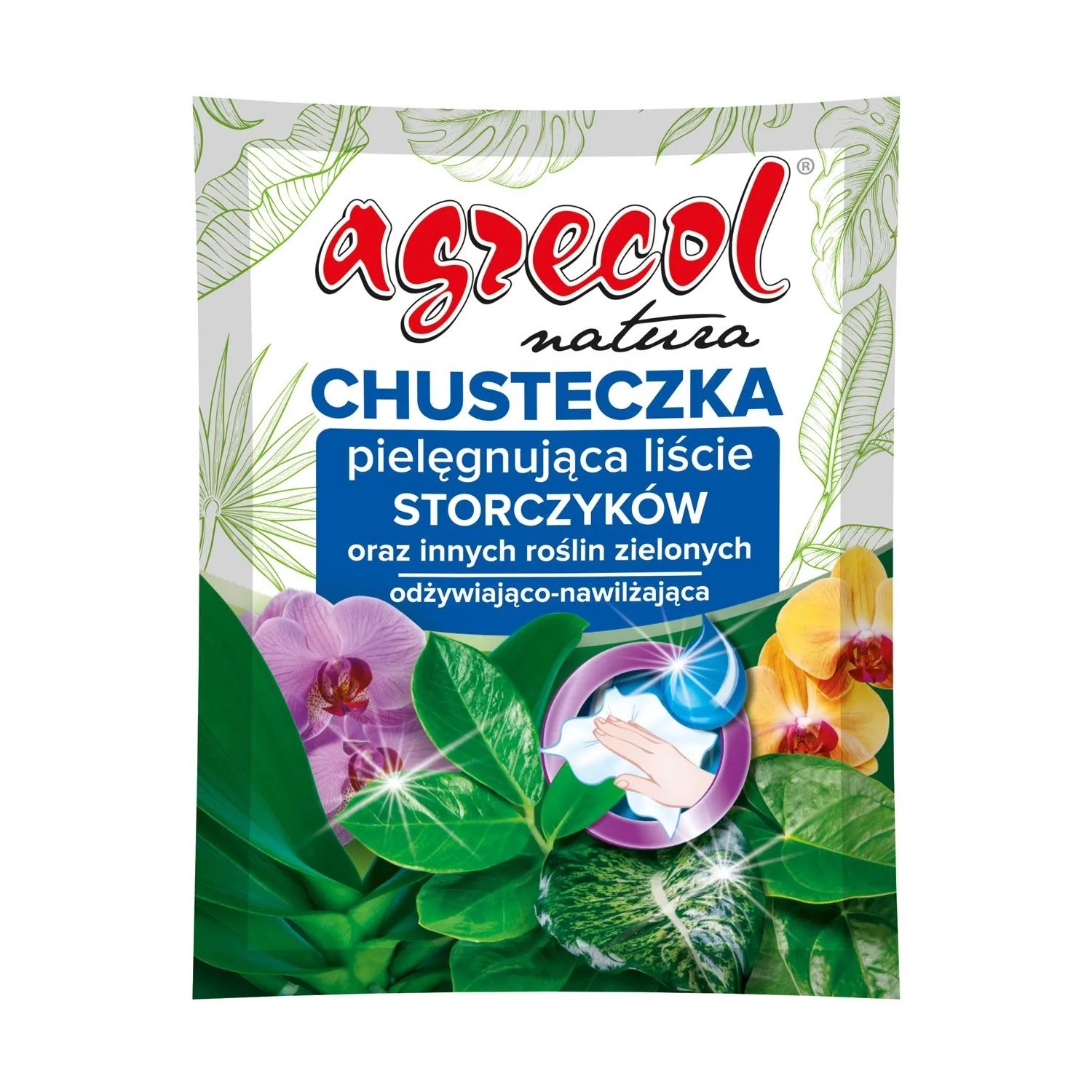 Agrecol Chusteczka pielęgnująca liście storczyków