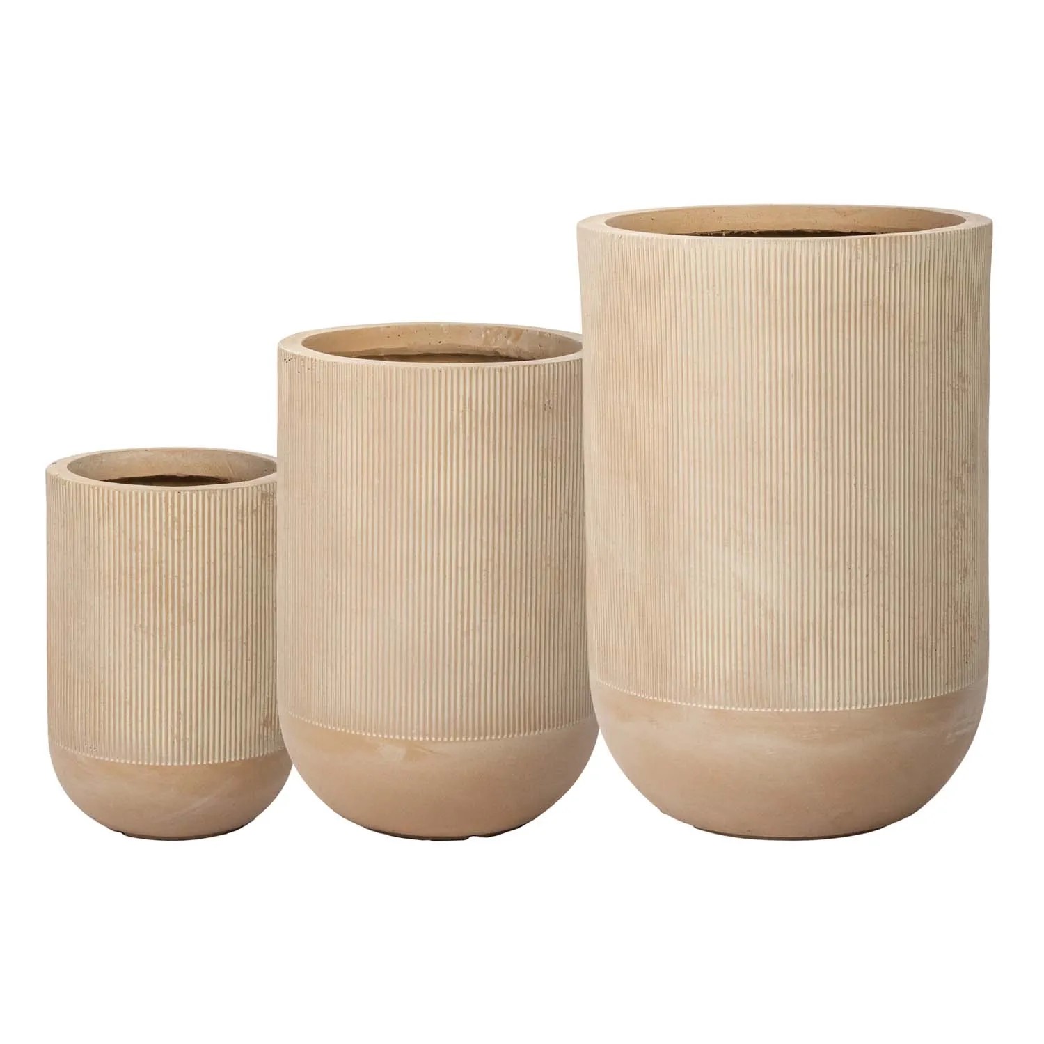 Donica ceramiczna Marron beżowa - 34 x 50 cm