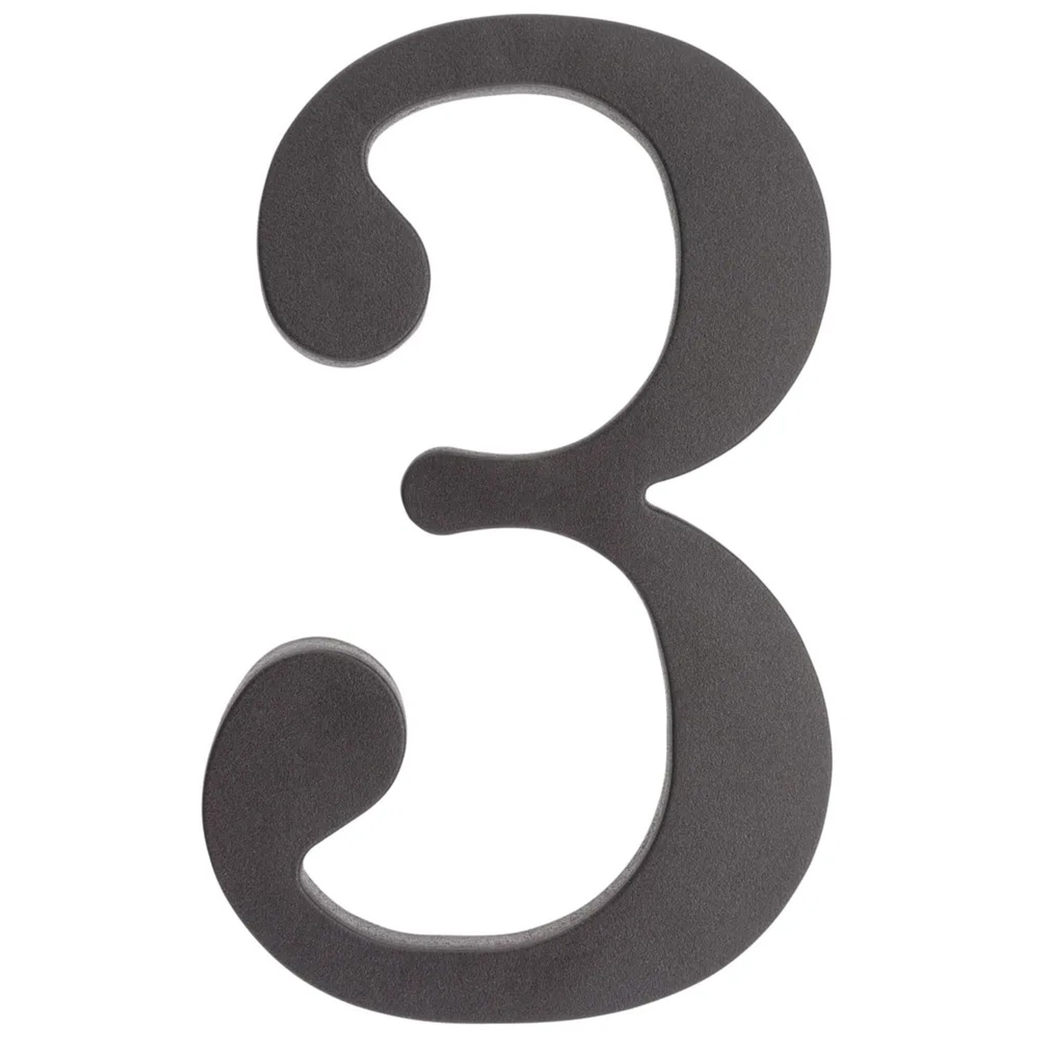 Metro Cyfra plastikowa czarna 3 180 mm