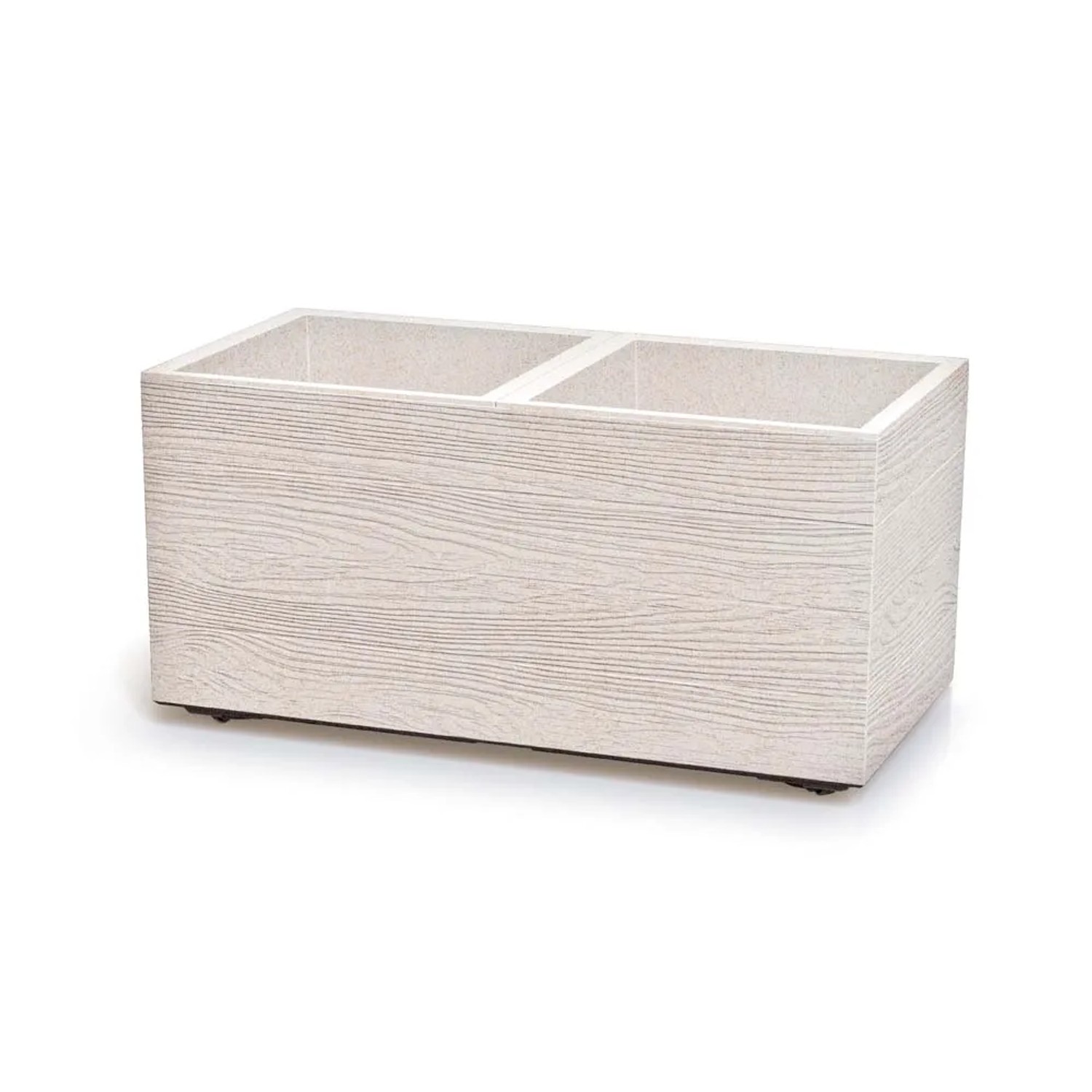 Prosperplast Donica Madera biała eco - 77 x 38 x 37 cm