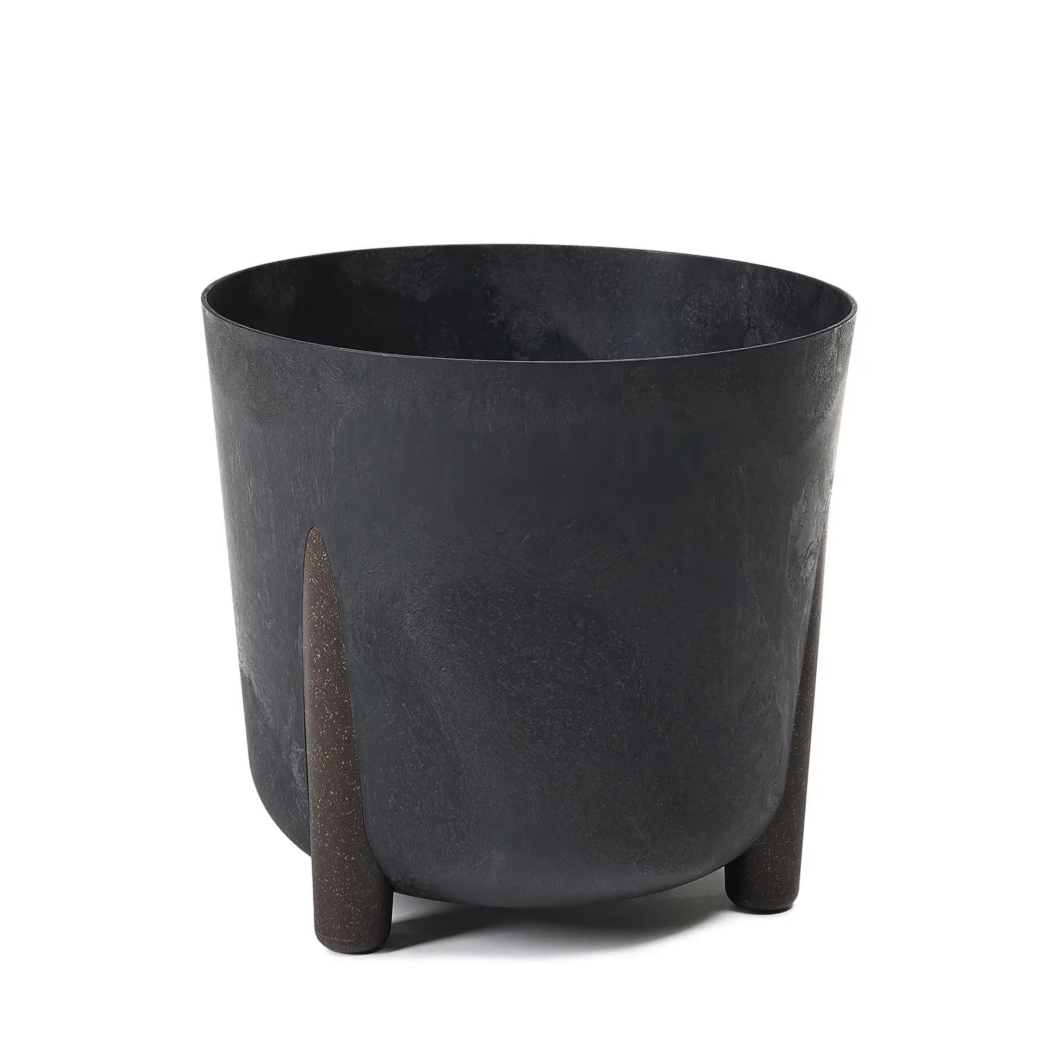 Donica Frida recycled czarny beton - 26 cm