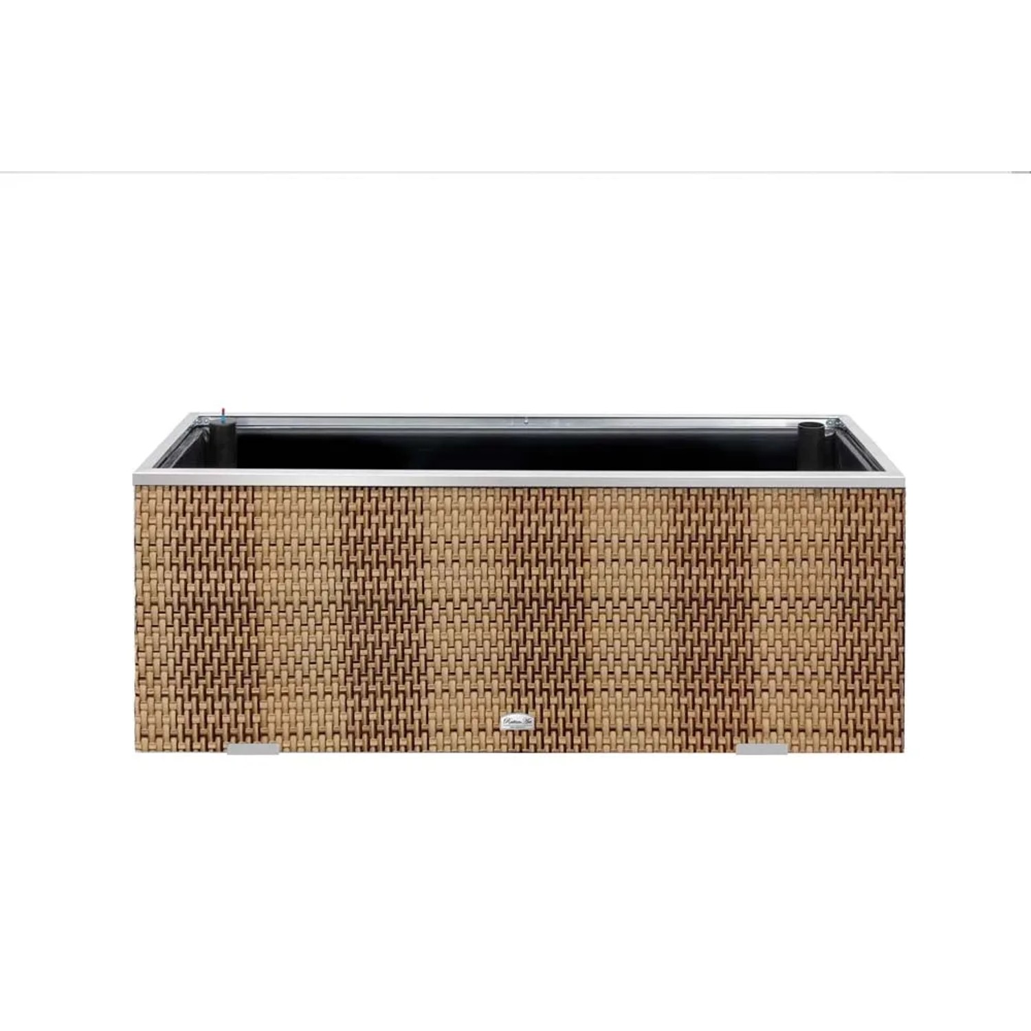 Donica rattanowa z nawodnieniem słomkowa - 125 x 39 x 43 cm