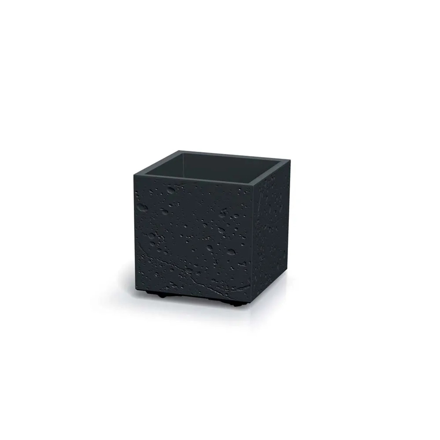 Prosperplast Donica Sierra czarna - 29 x 29 x 29 cm