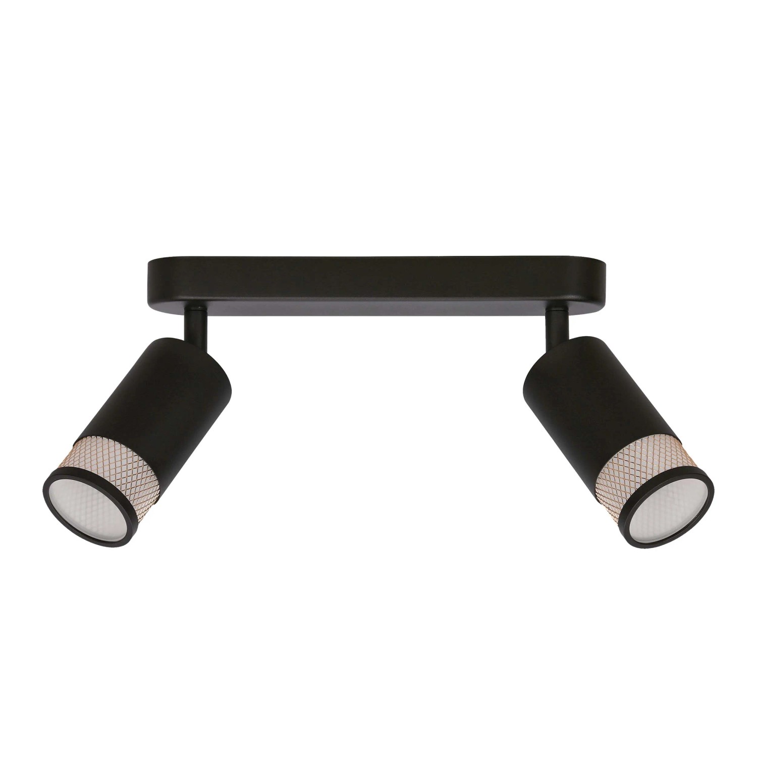 Candellux Lampa sufitowa LINO listwa 2xGU10 15W czarno-złota