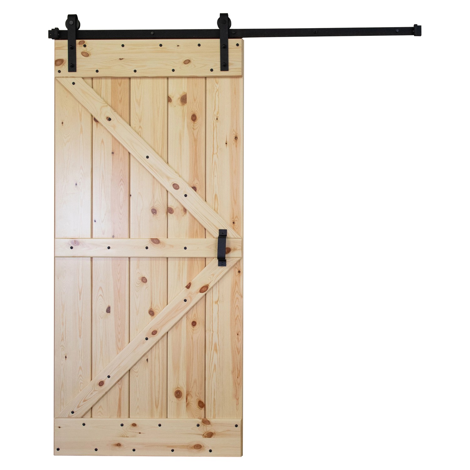 Kornik Drzwi przesuwne Loft sosna sęczna pełne 90