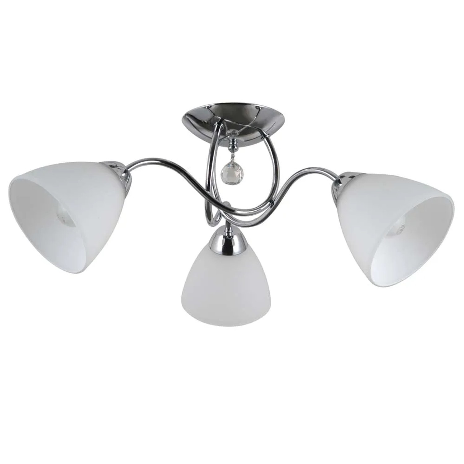 Italux Lampa wisząca LUGANO chrom śr. 50 cm 3x40W E27