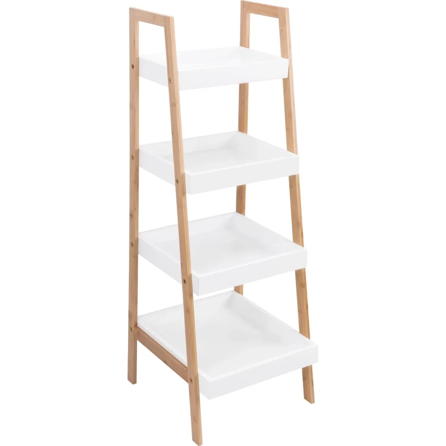 Baliv Regał Łazienkowy Skośny 4 Półki 35X34X98Cm