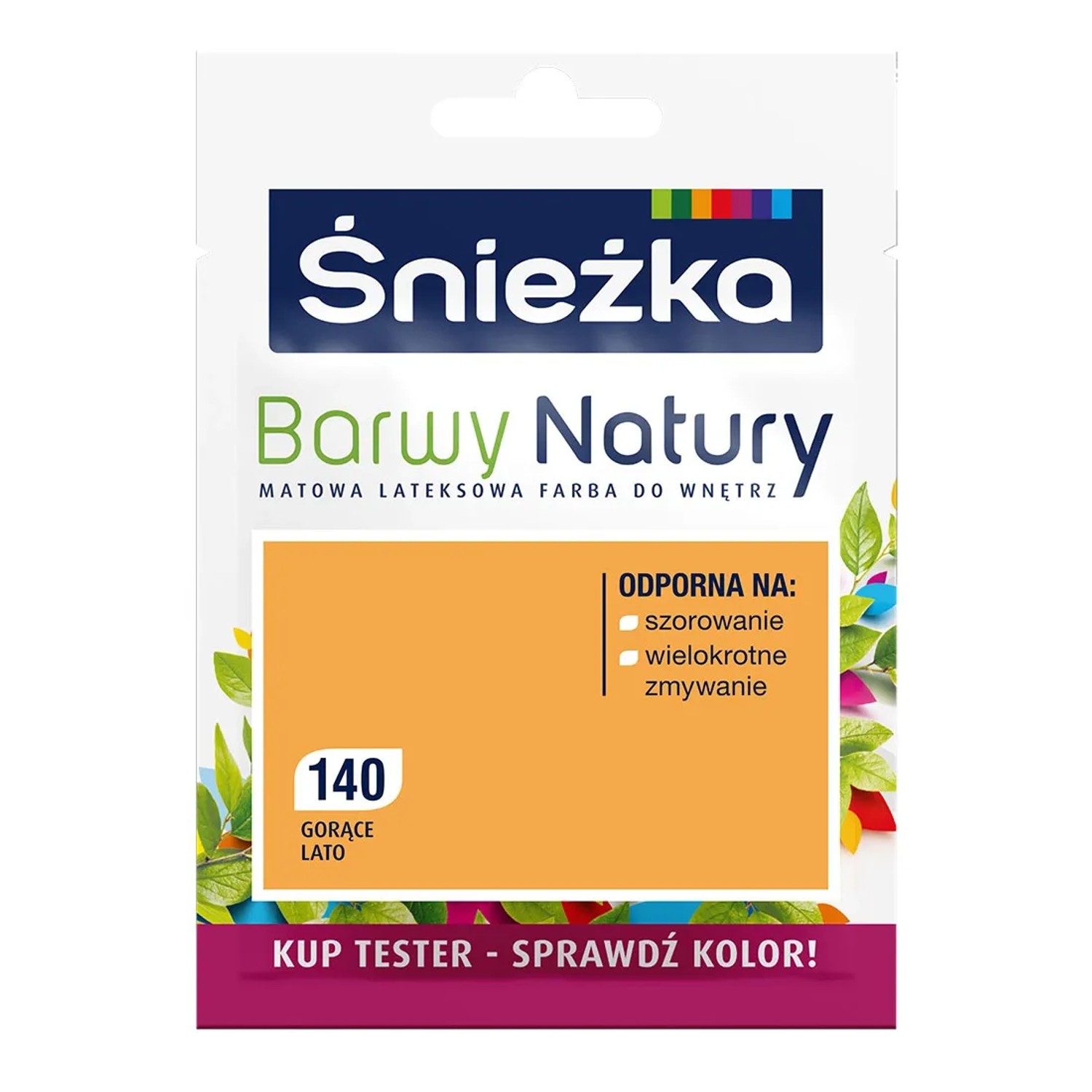 Tester farby Śnieżka Barwy Natury gorące lato 25 ml