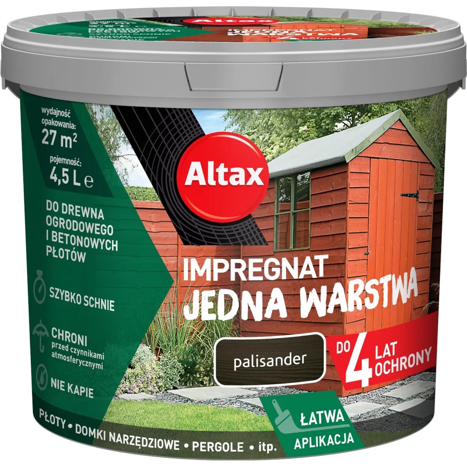 Altax Impregnat jedna warstwa palisander - 4,5L