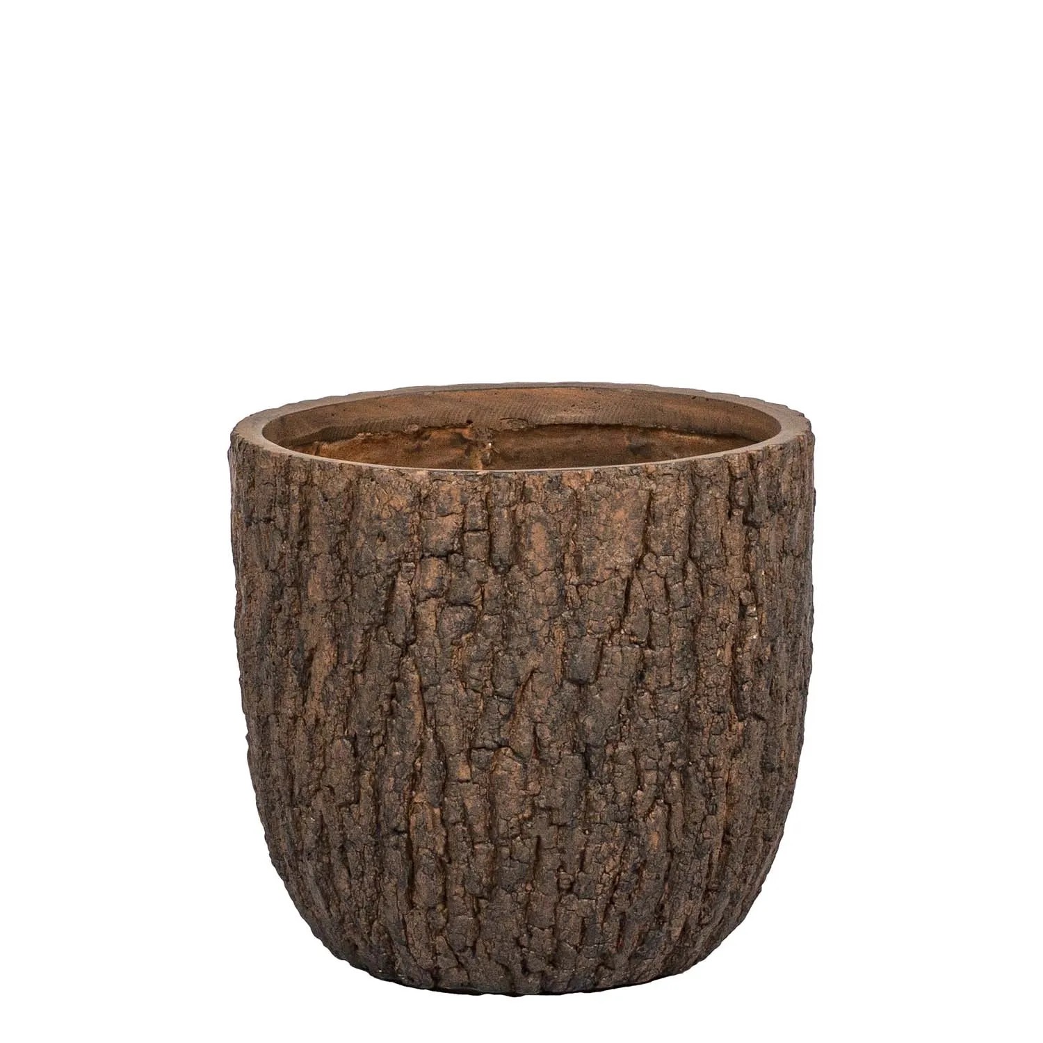 Donica ceramiczna Forrest brązowa - 43,5 x 42 cm