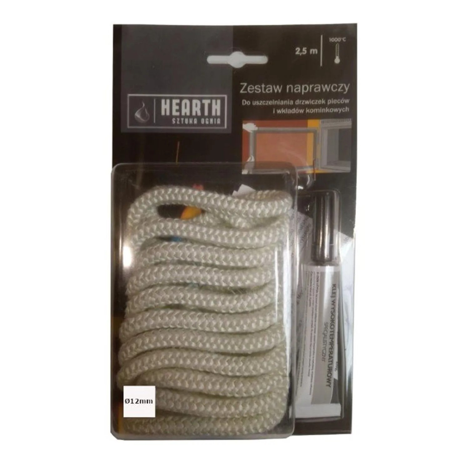 Nordflam Zestaw naprawczy sznur izolacyjny 12 mm + klej