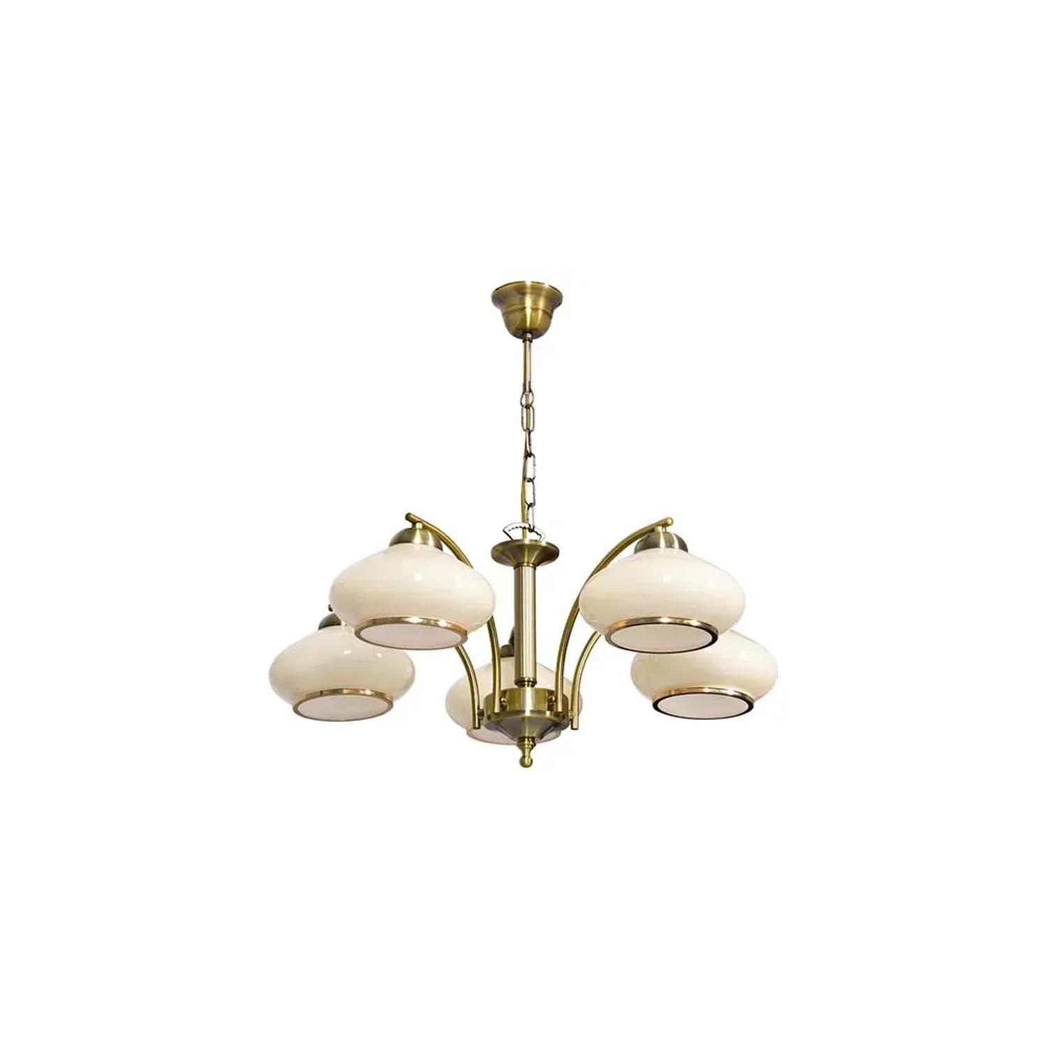 ActiveJet Lampa AJE-RITA 5x60W E27 stal szkło patyna