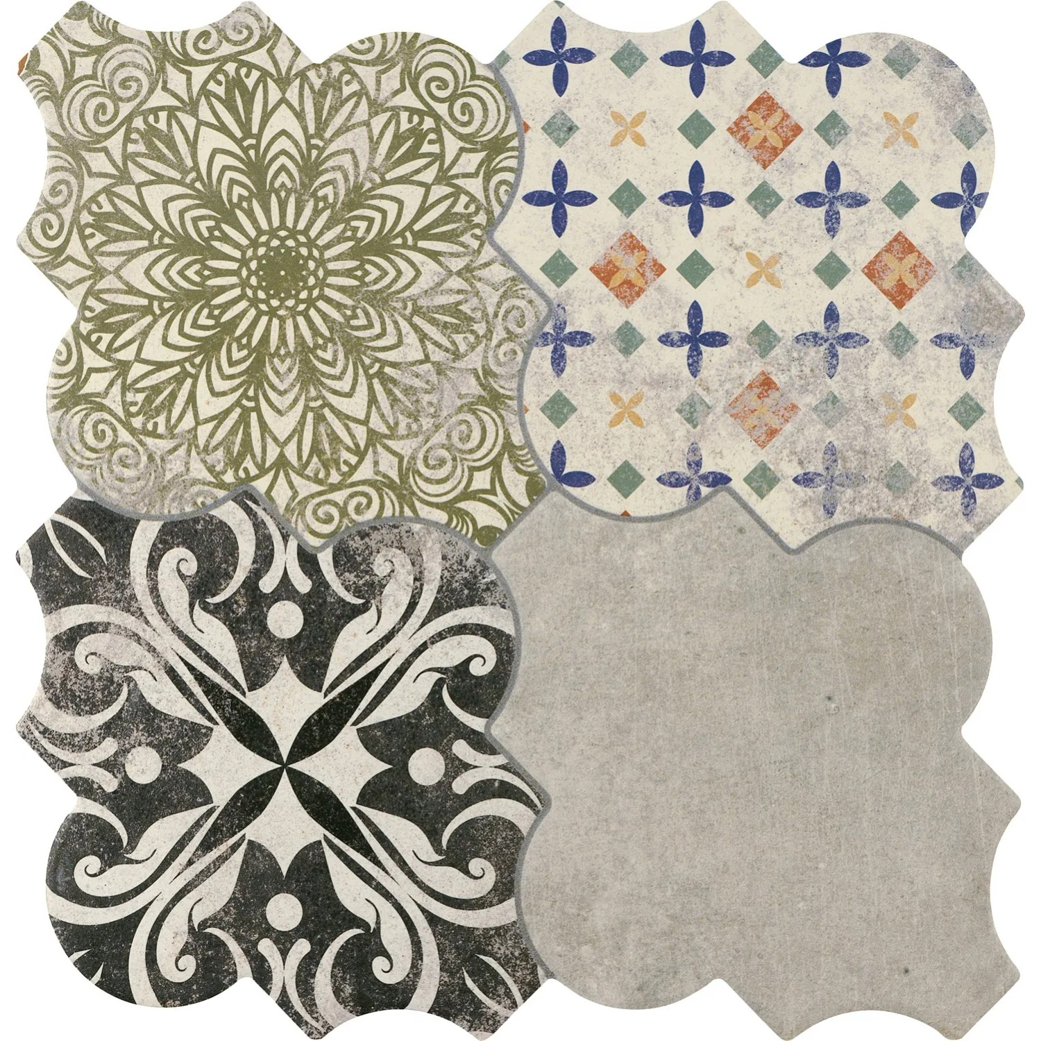 Gres szkliwiony Riga patchwork 45 x 45 cm