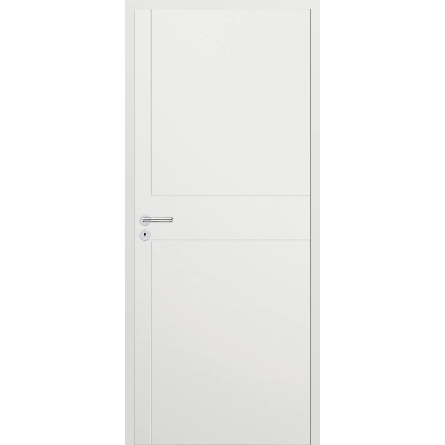 Classen Skrzydło drzwiowe bezprzylgowe Linea pełne białe 70P frez