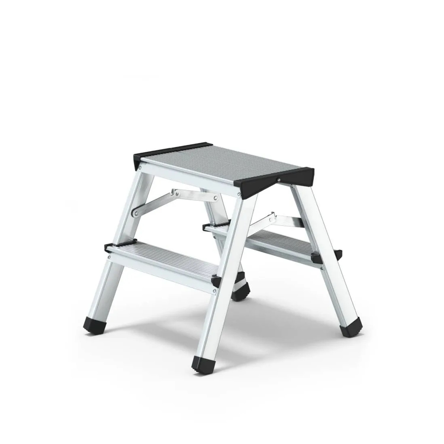 Skiva Drabina aluminiowa 2-stopniowa dwustronna