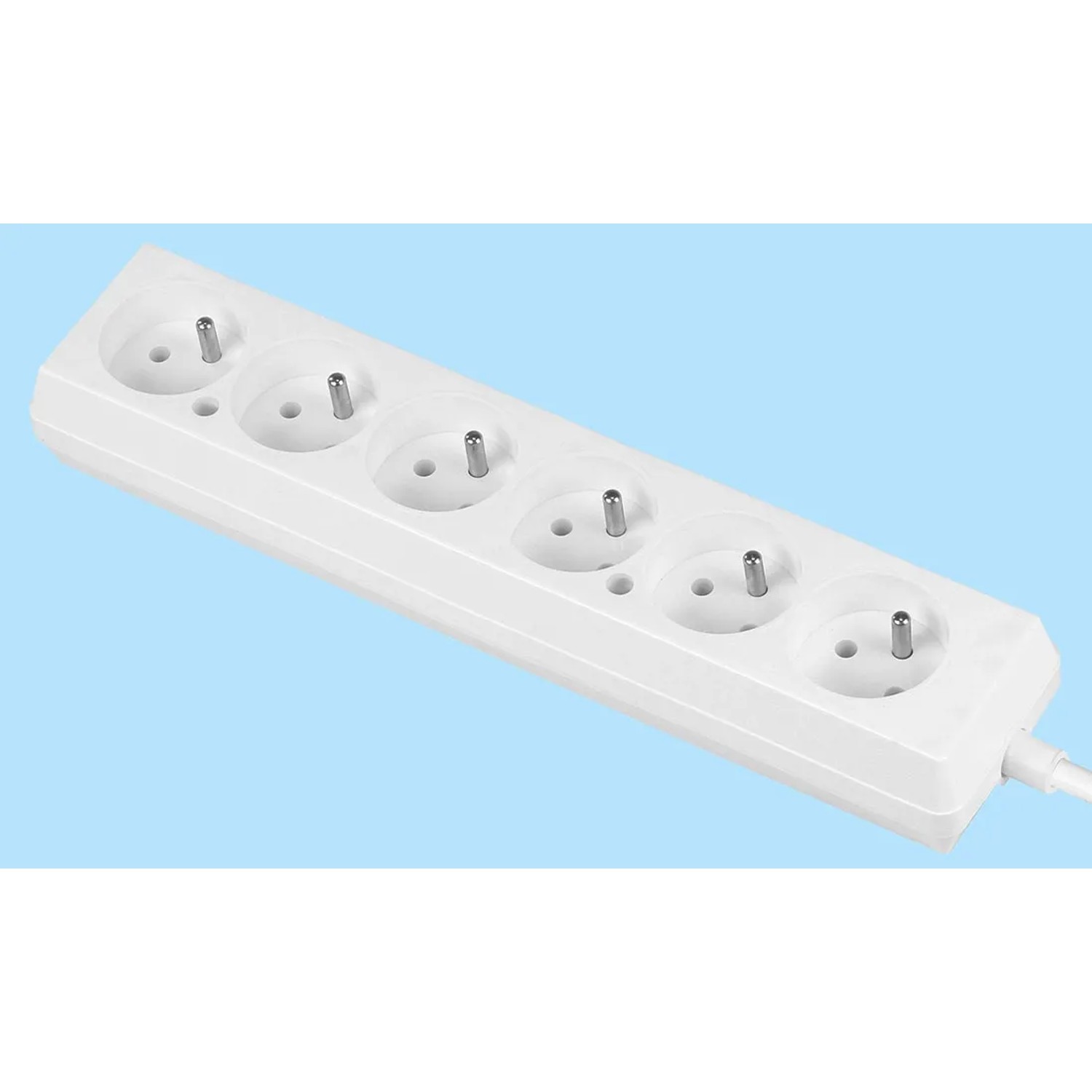 Jonex Przedłużacz listwowy 6-gniazdkowy 5 m biały